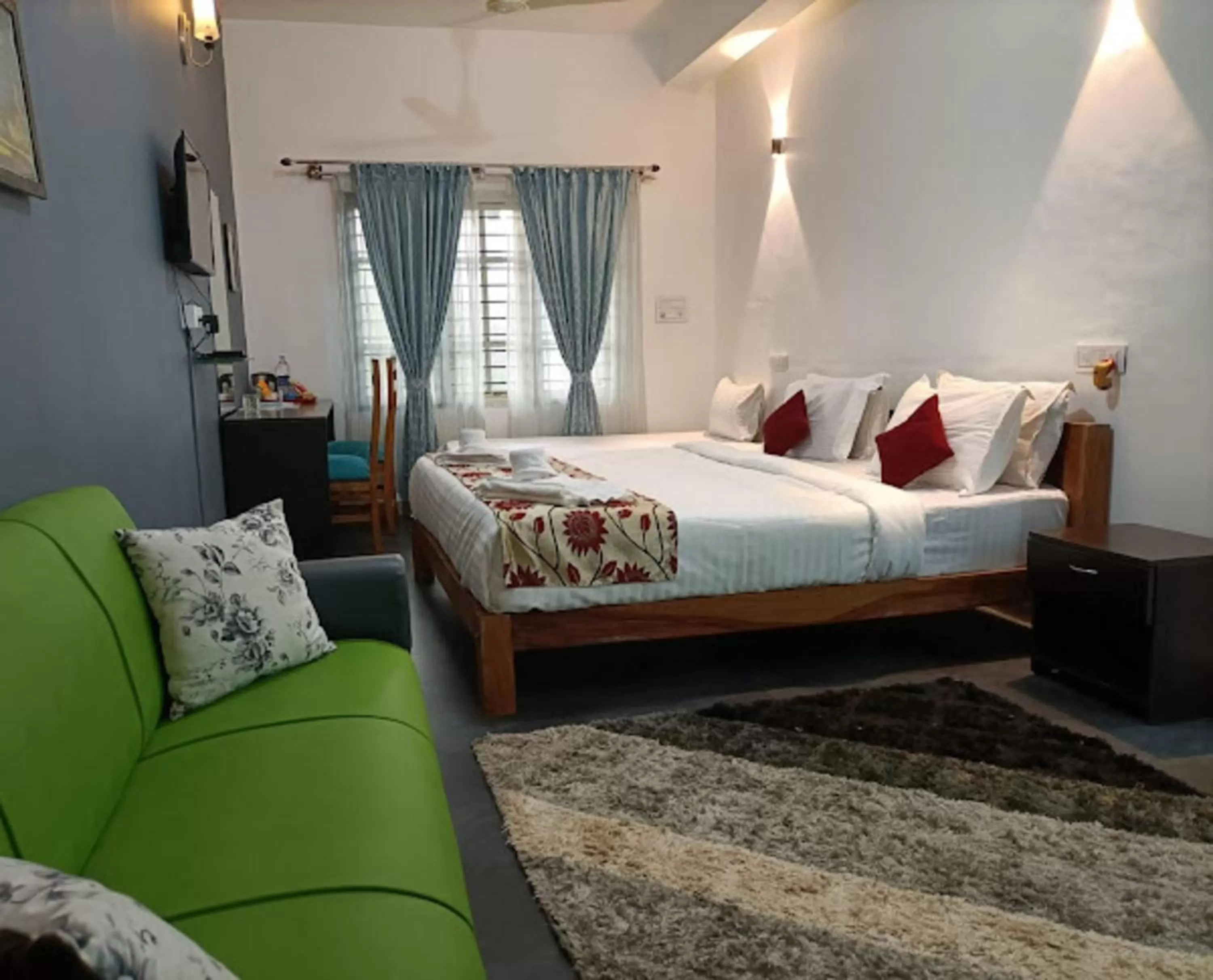 Bed in The Spectrum Resort, Chikmagalur