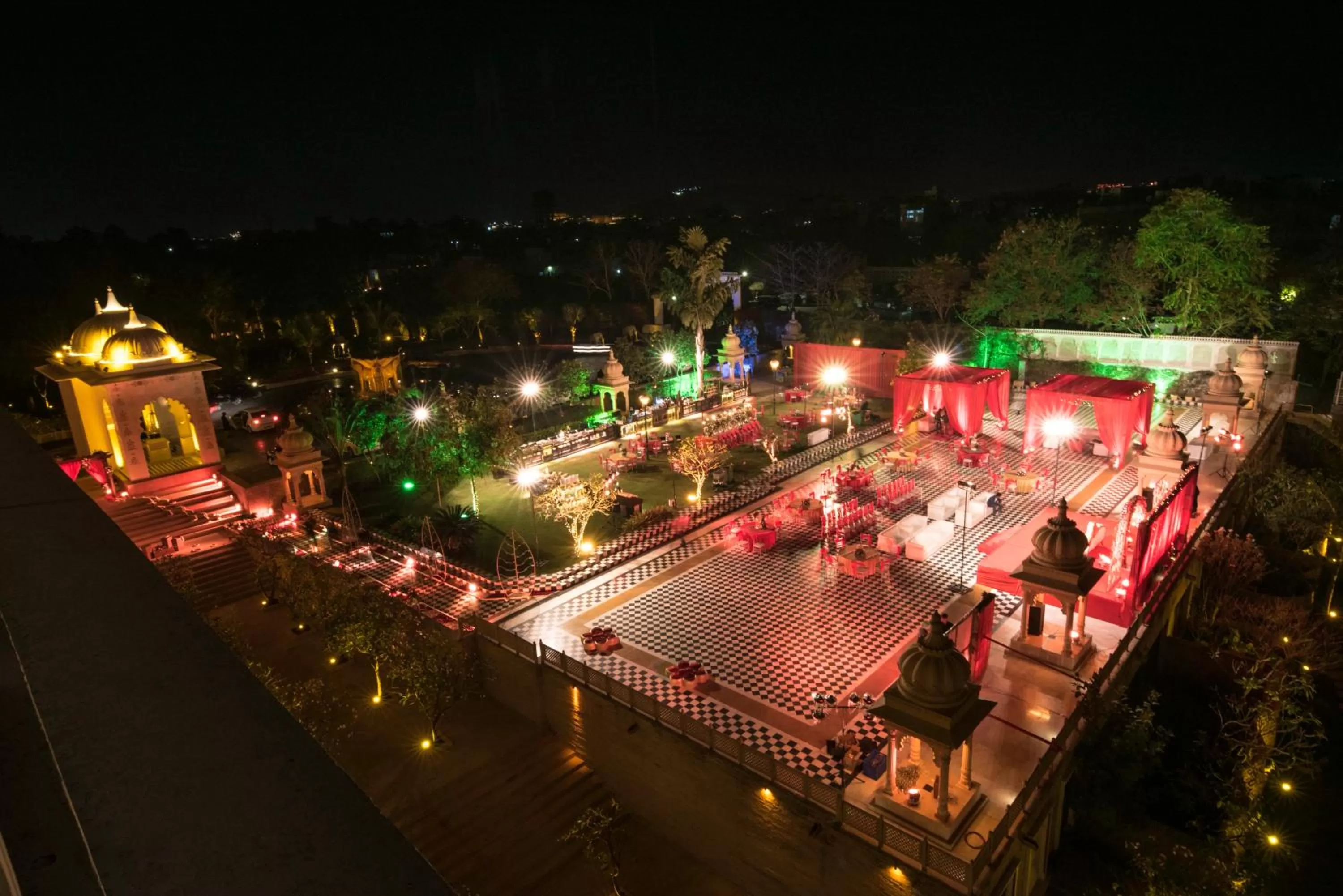 Bird's eye view in Radisson Blu Udaipur Palace Resort & Spa