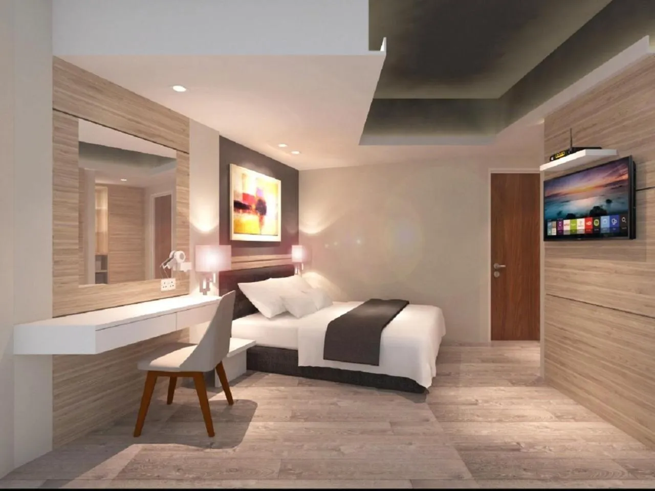 Bed in Grand Hallmark Hotel - Johor Bahru