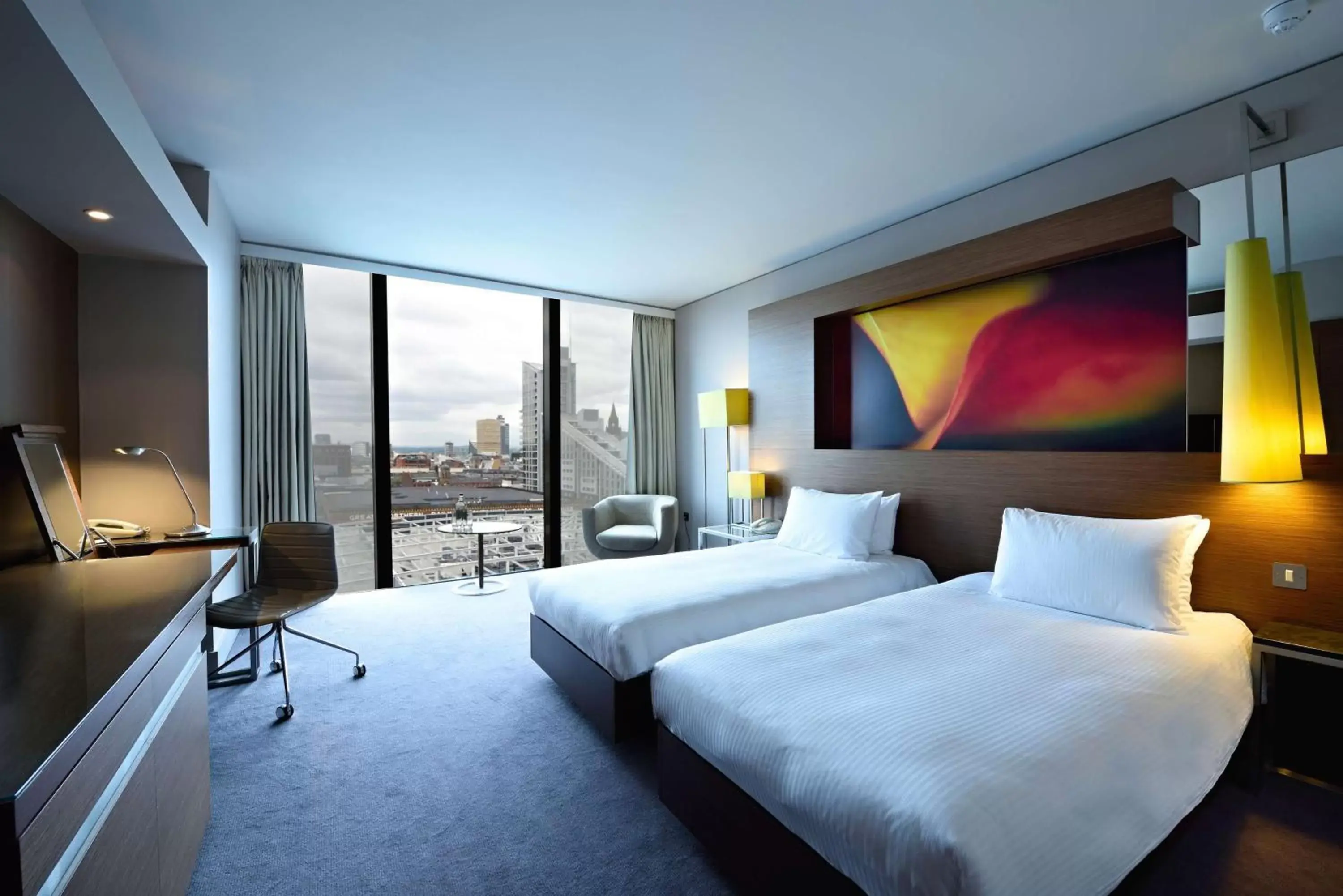 Twin Room in Hilton Manchester Deansgate Twin Room in Hilton Manchester Deansgate