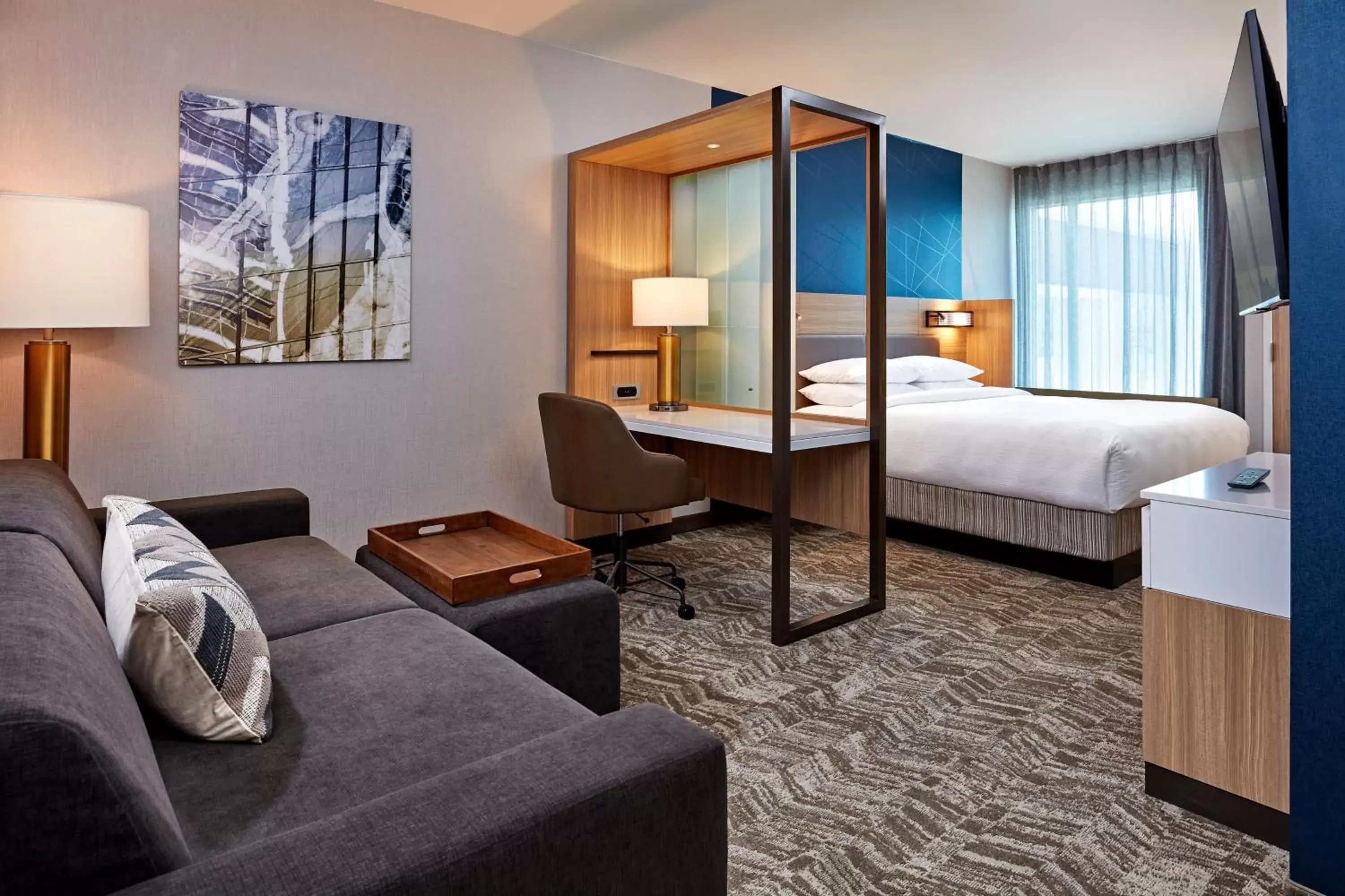 King Suite with Trundle Bed - Hearing Accessible in SpringHill Suites by Marriott Los Angeles Downey King Suite with Trundle Bed - Hearing Accessible in SpringHill Suites by Marriott Los Angeles Downey