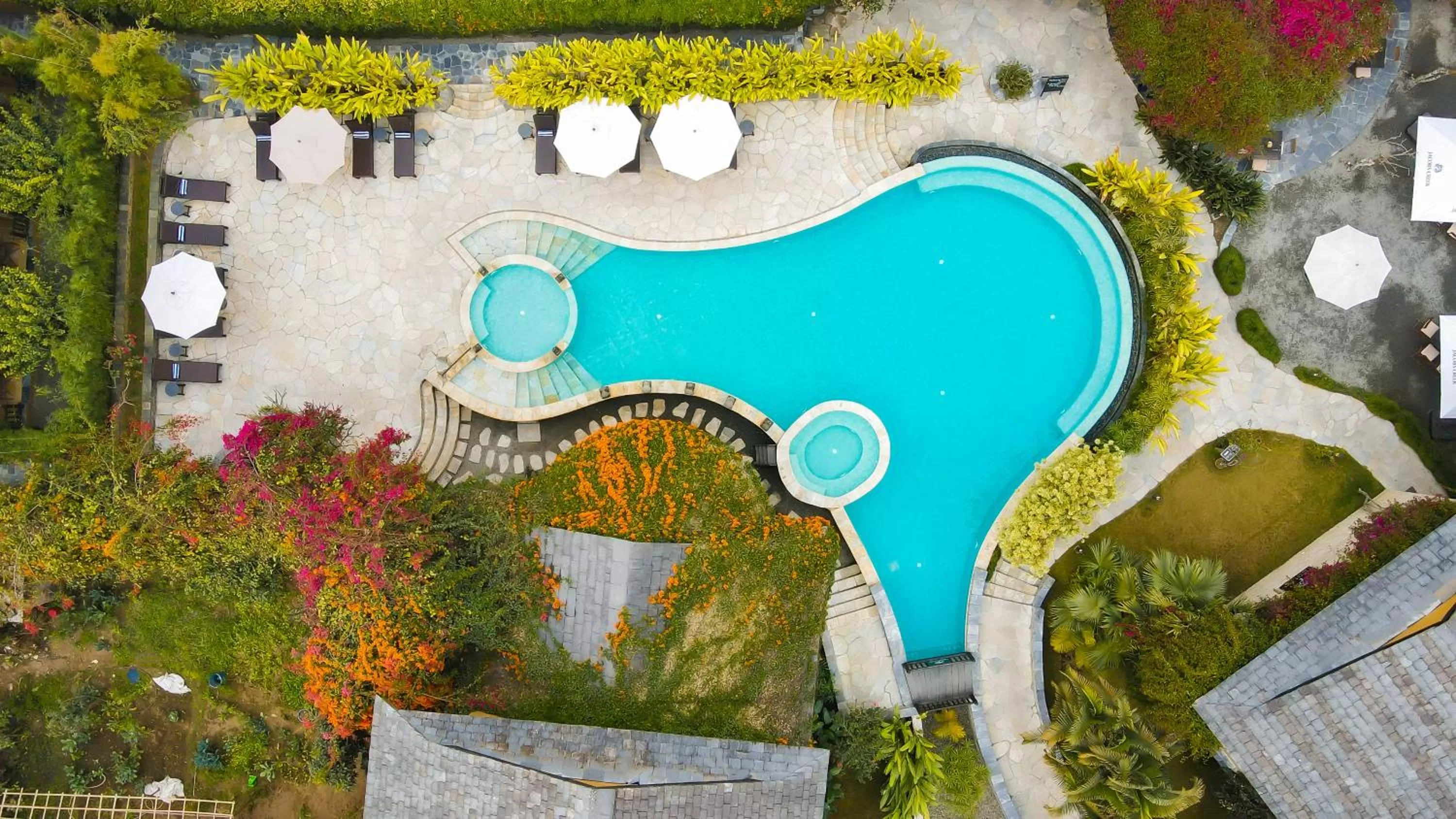 Swimming pool in Temple Tree Resort & Spa, Pokhara