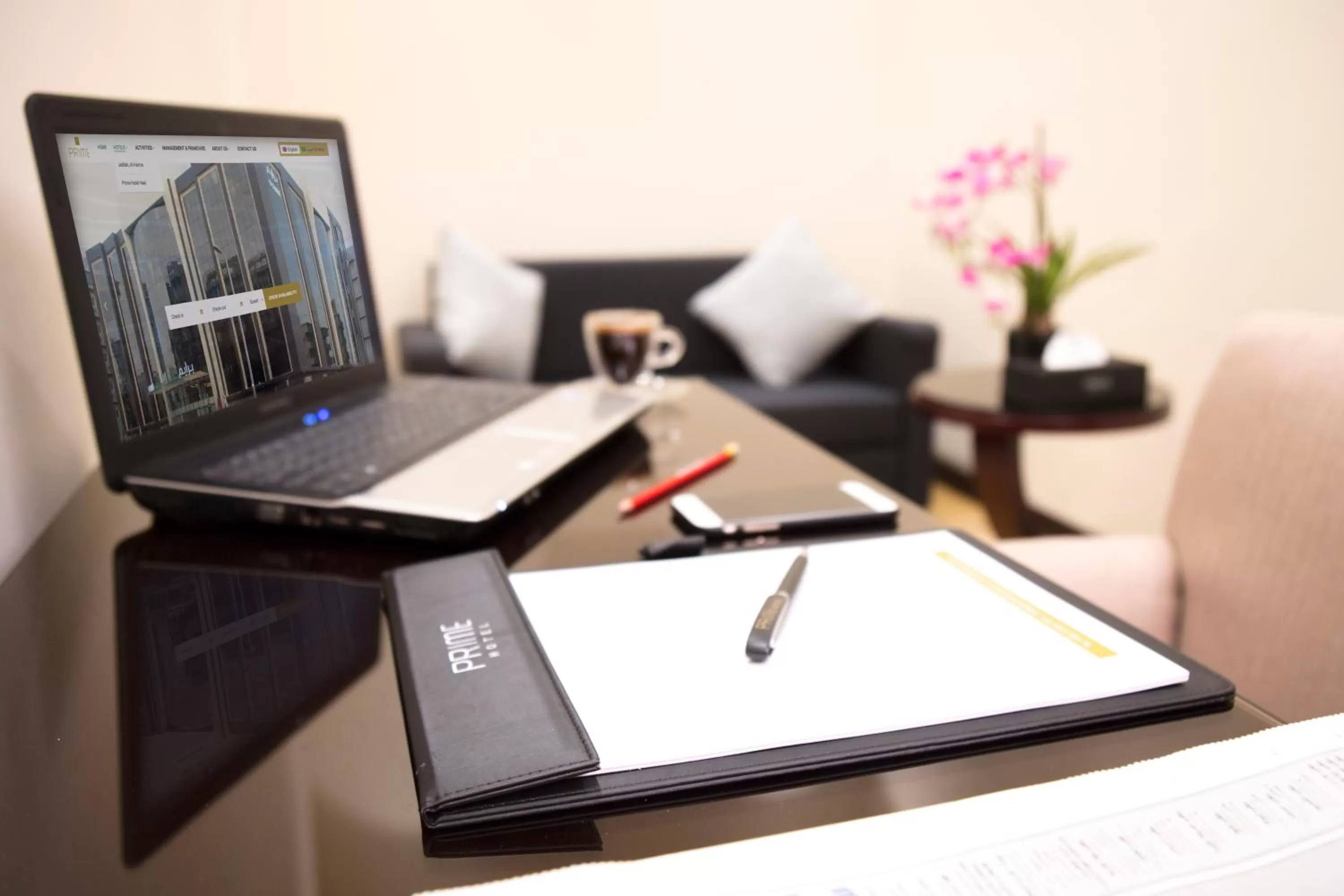 Library in Prime Al Hamra Hotel