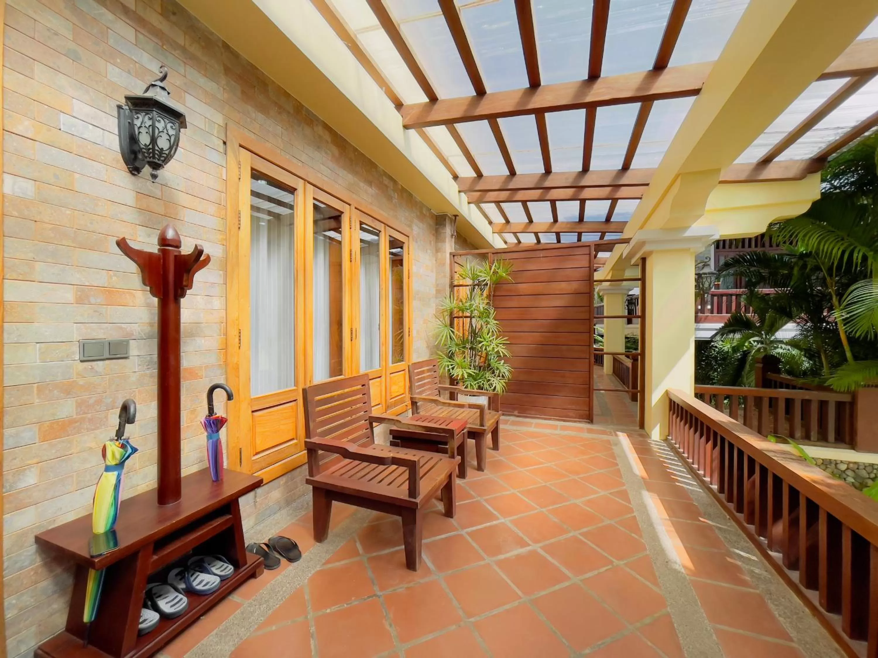 Balcony/Terrace in Try Palace Resort-Kep