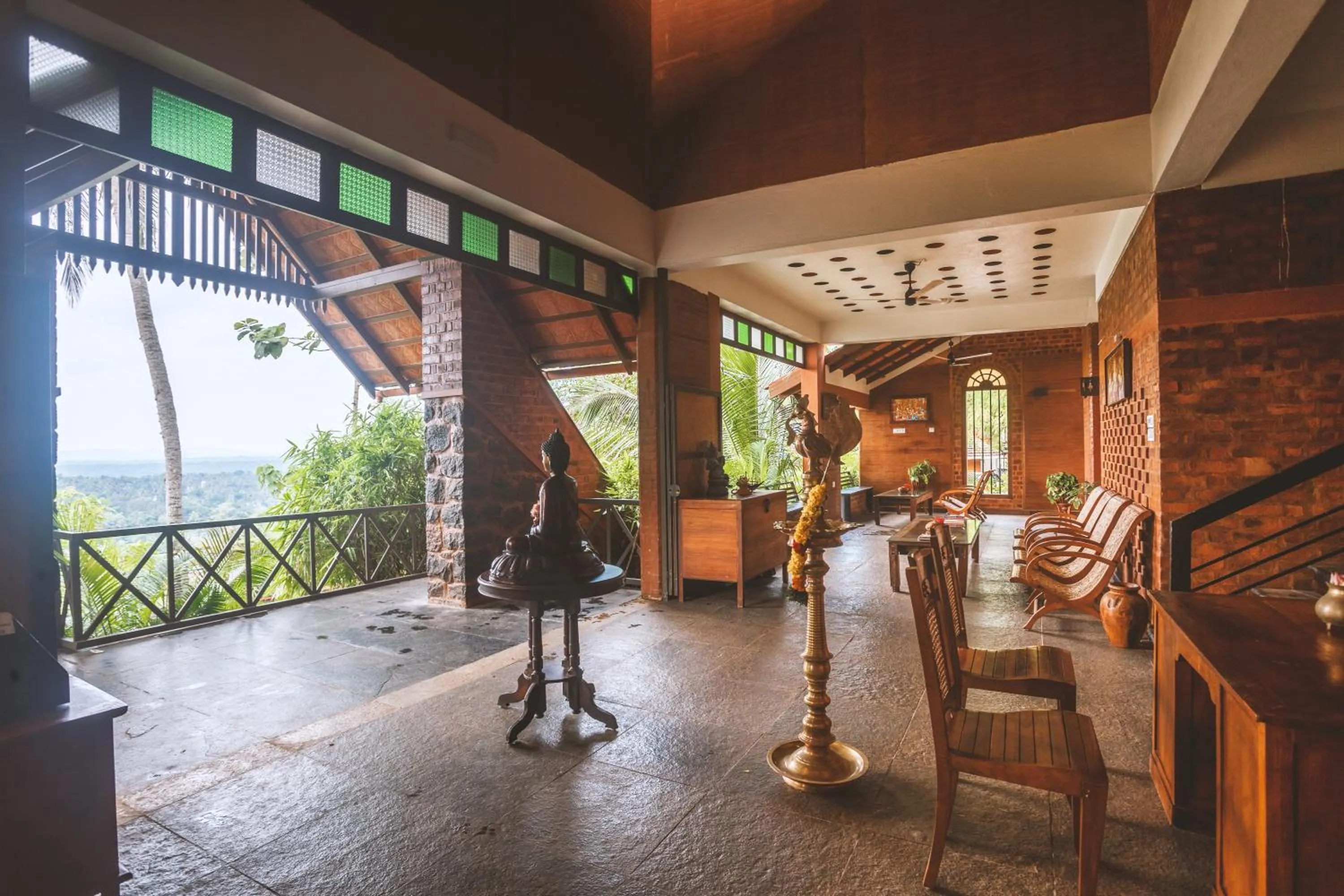 Lobby or reception in AMARA AYURVEDA RETREAT- Overlooking Evergreen Western Ghats an ecologically sustainable living space in Kovalam