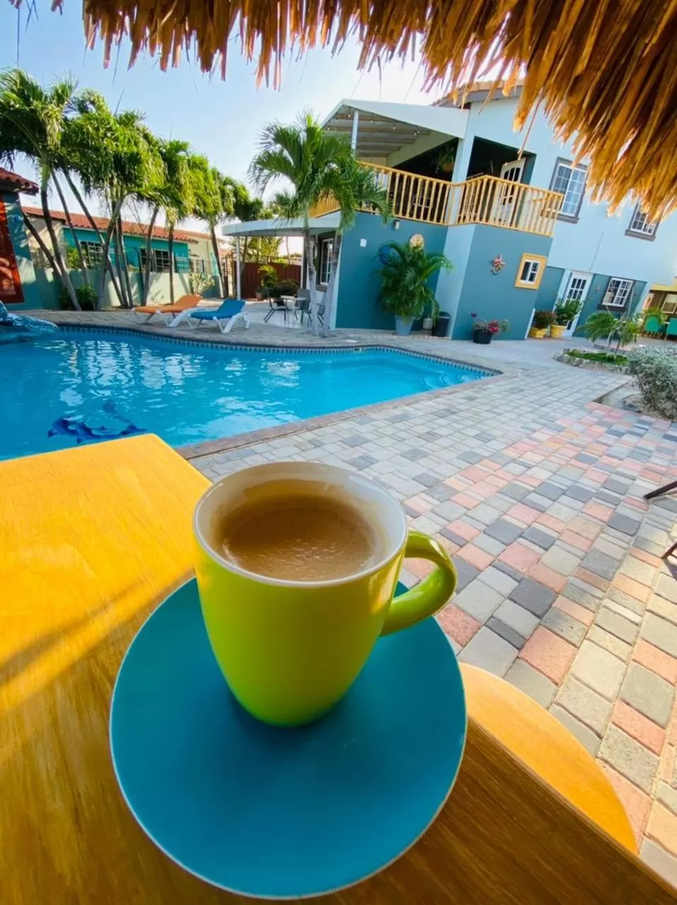 Garden view in La Felicidad