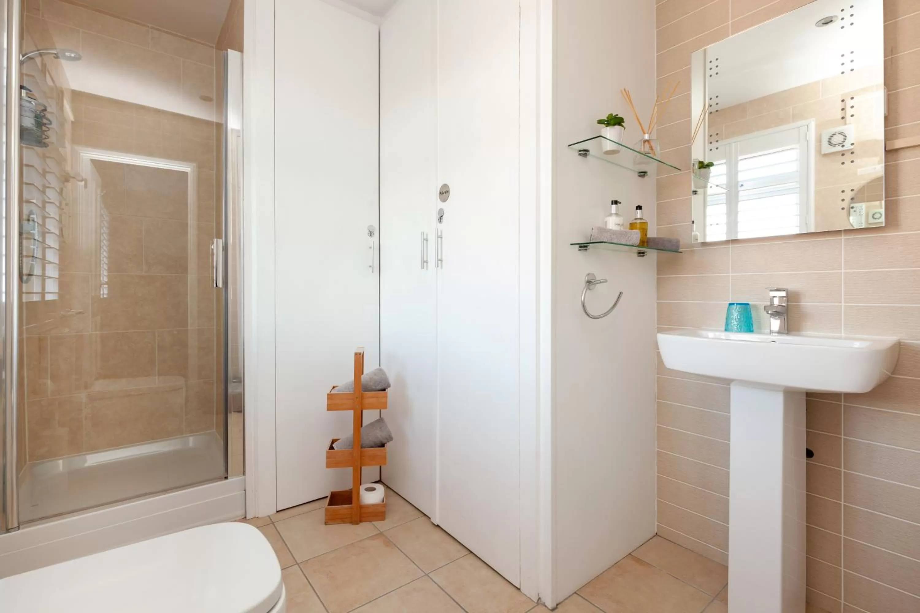 Shower in Harriet House B&B