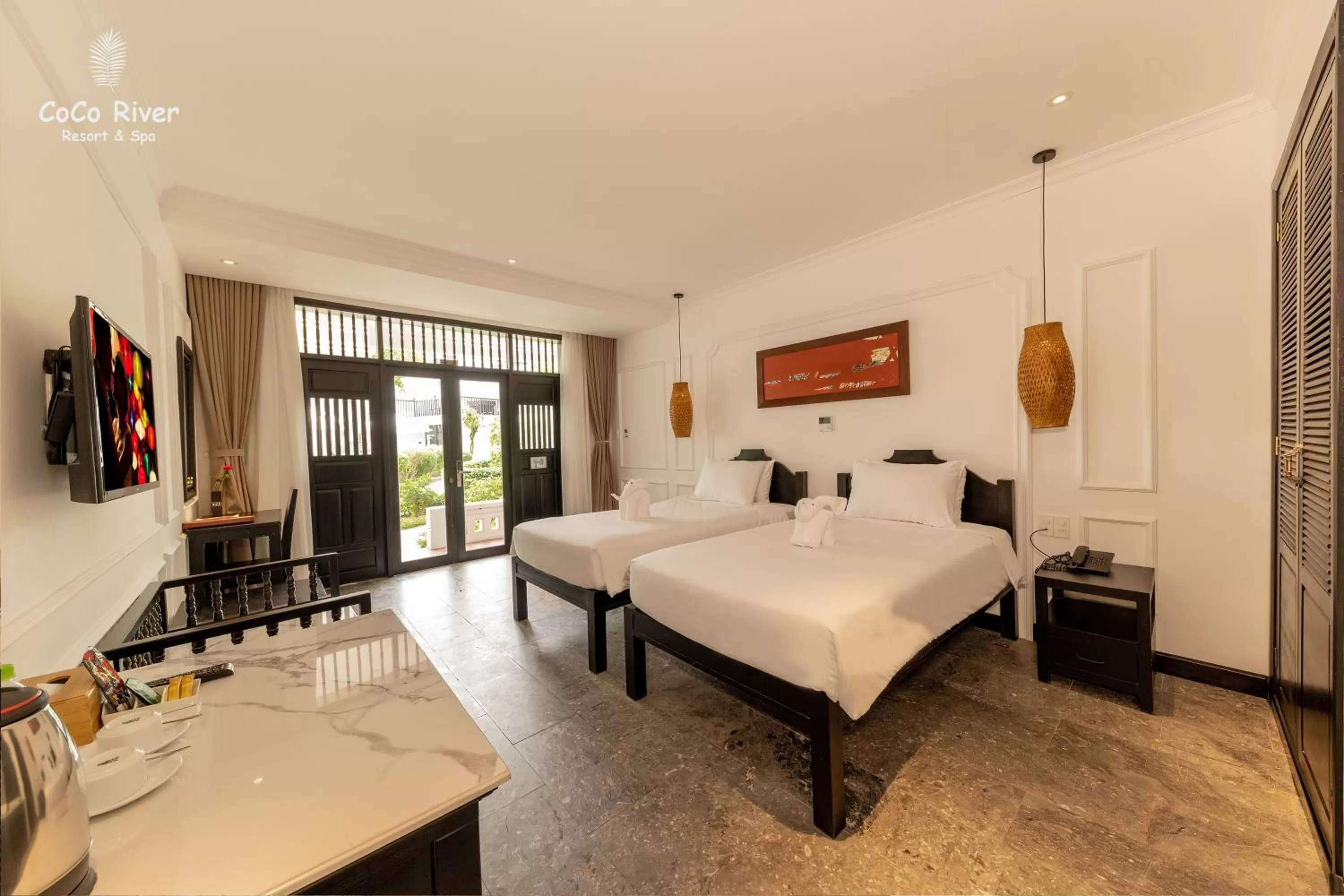 Photo of the whole room, Bed in Hoi An Coco River Resort & Spa
