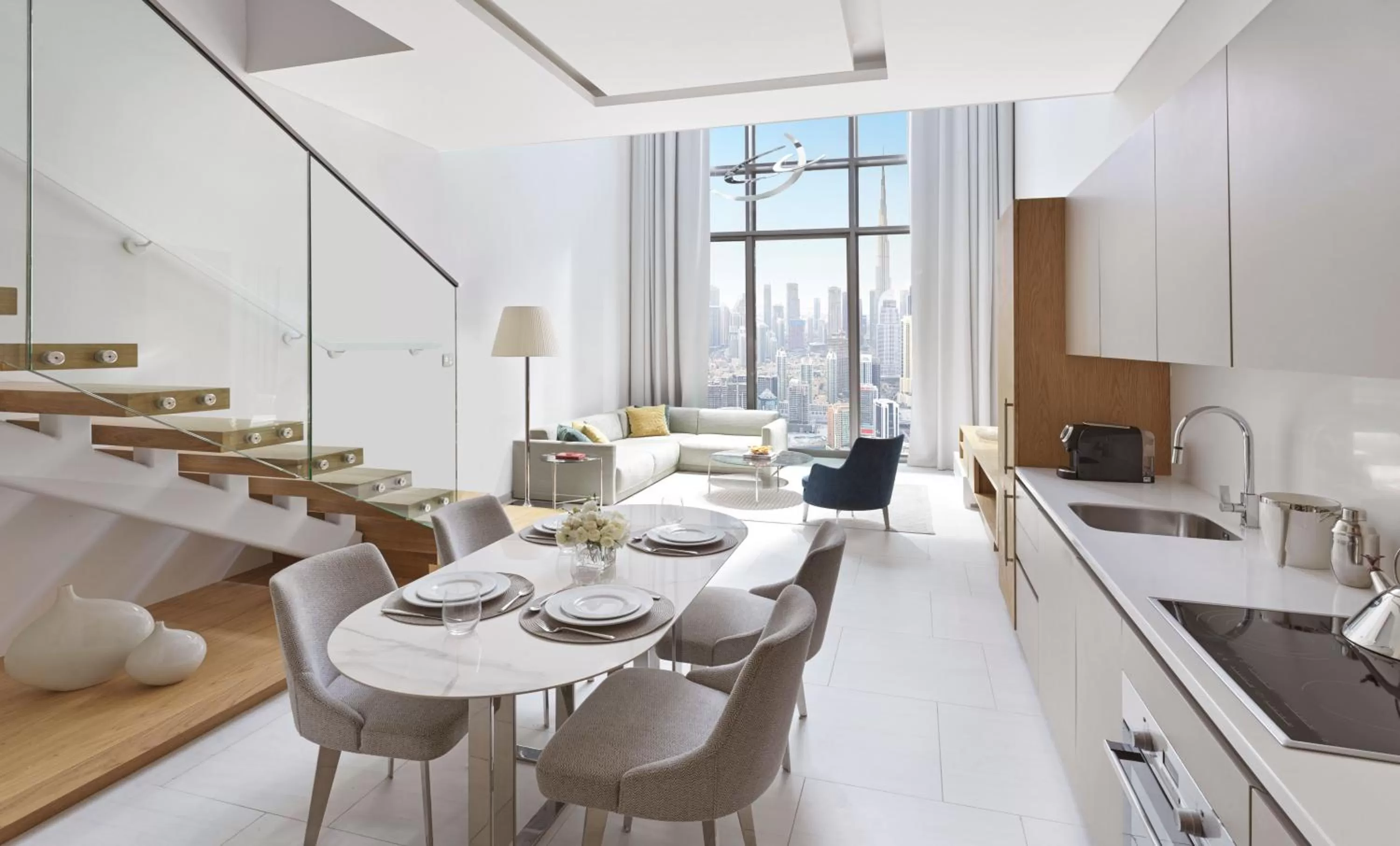 Dining area in SLS Dubai Hotel & Residences