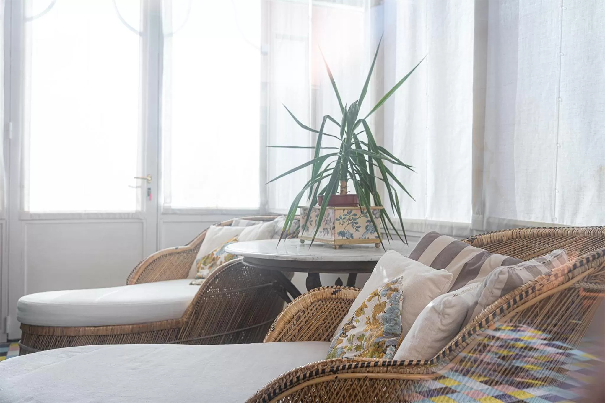 Balcony/Terrace, Bed in Dimora Villa Ricci