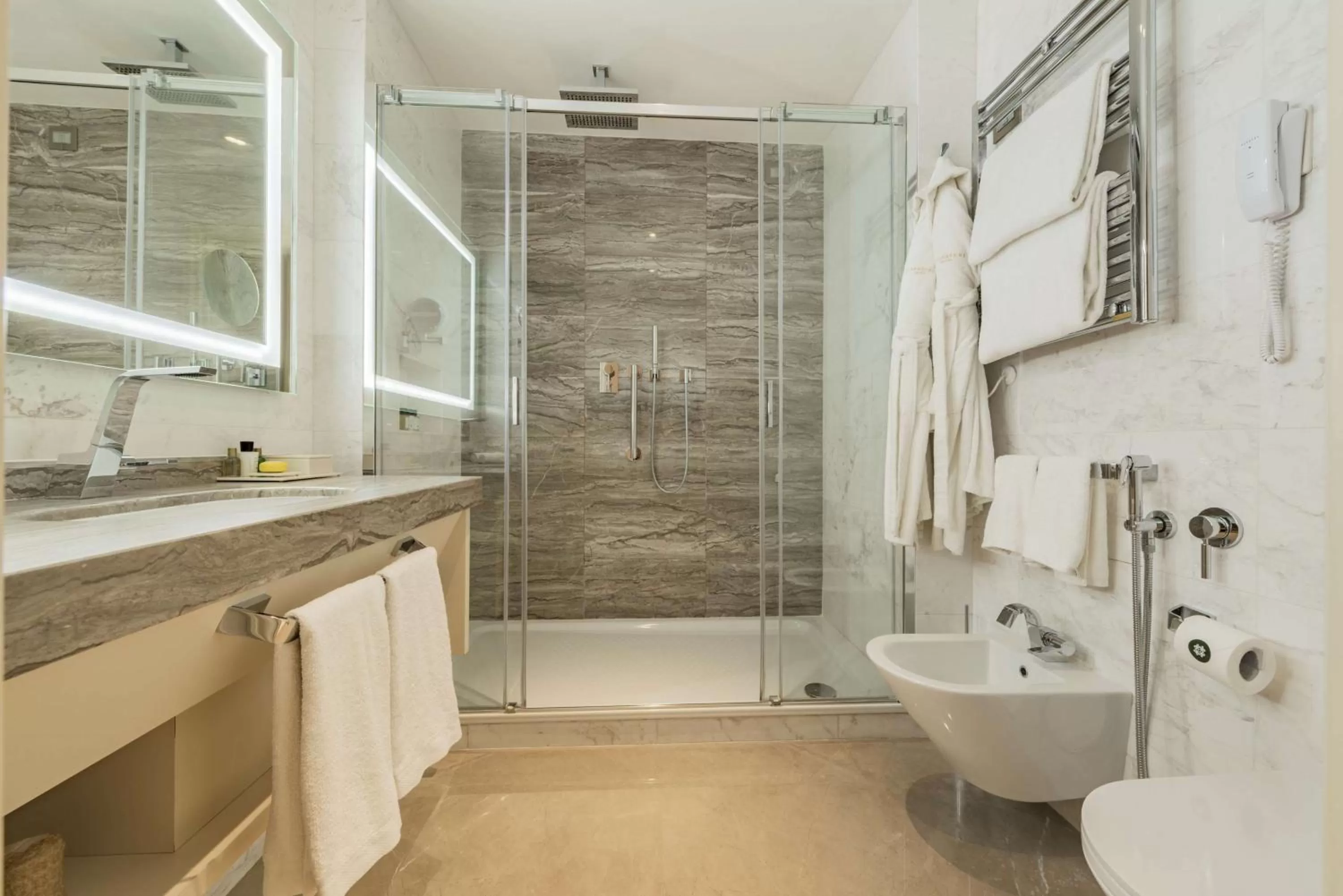 Bathroom in Aleph Rome Hotel, Curio Collection By Hilton