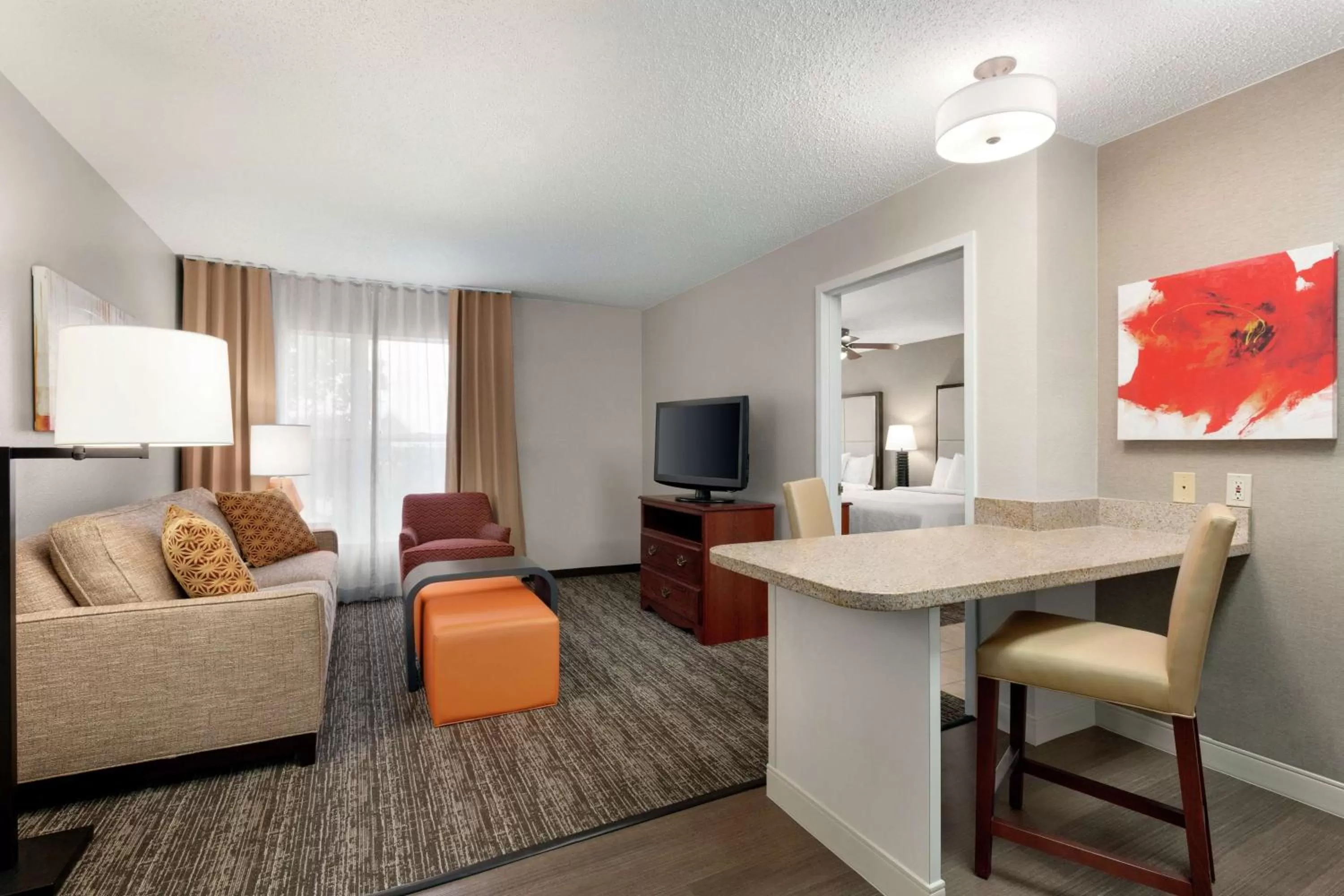 Bedroom in Homewood Suites by Hilton Dallas-Arlington