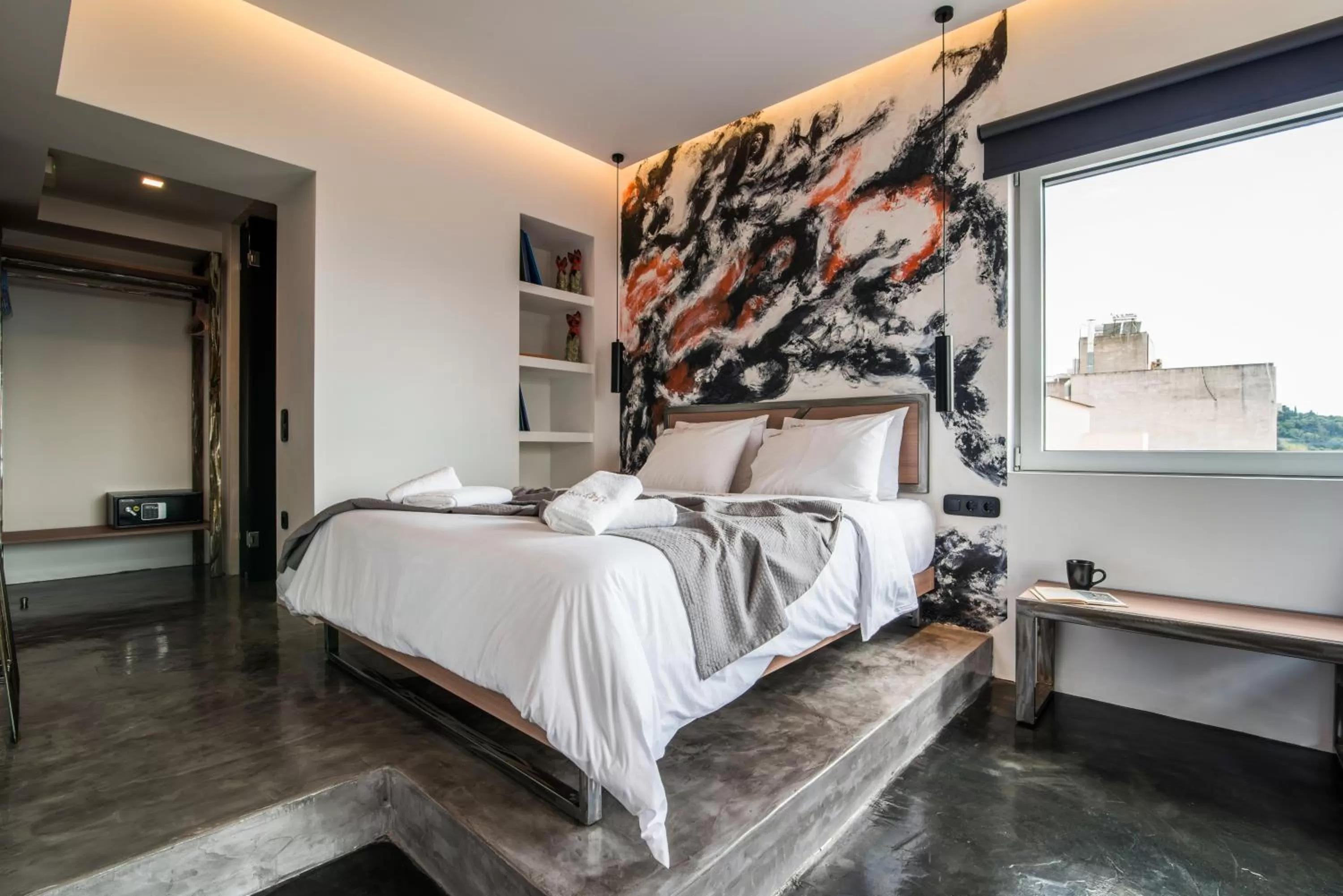 Bed in AthinA STREETAPARTMENTS