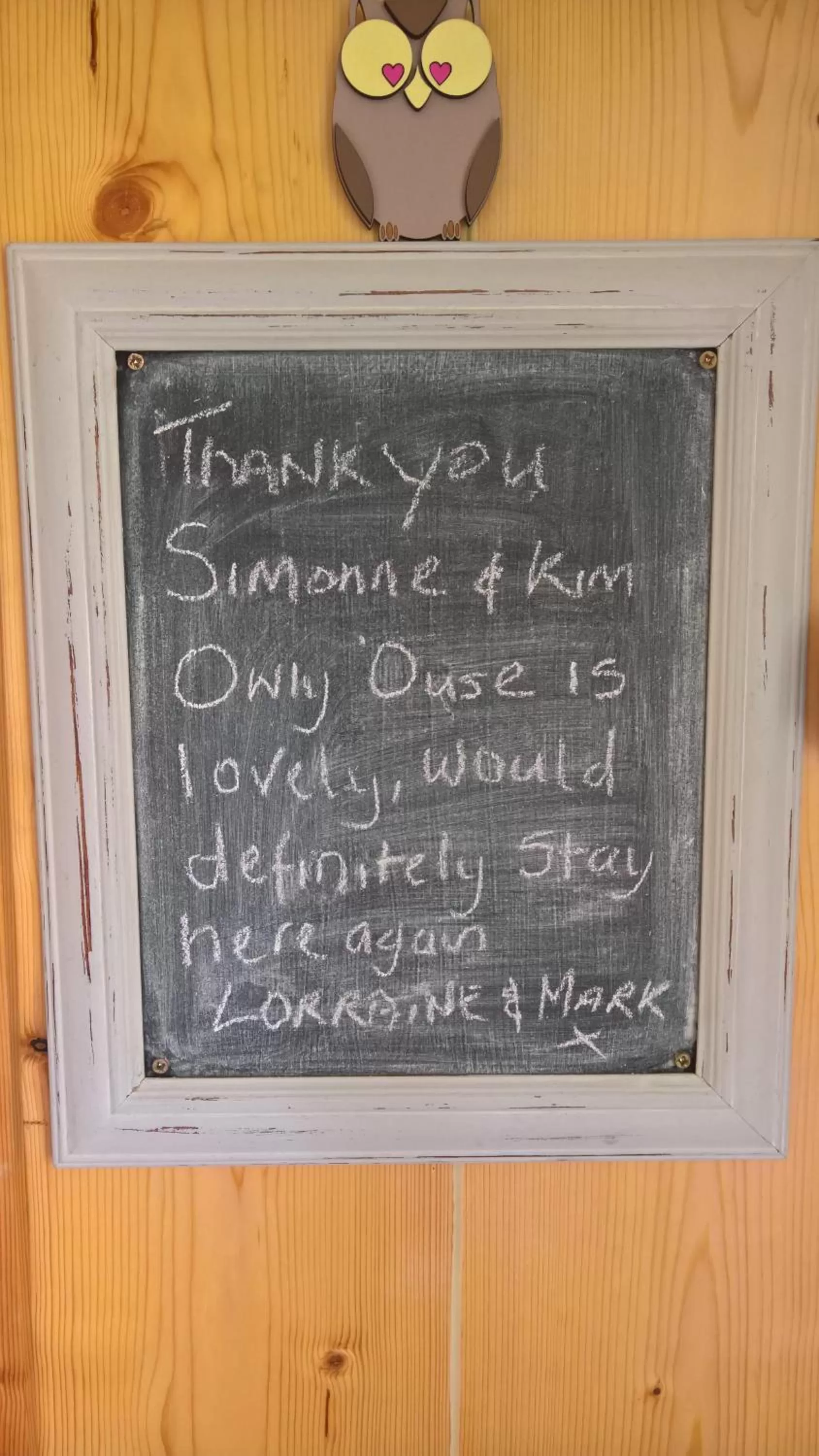 Decorative detail in Owly 'Ouse