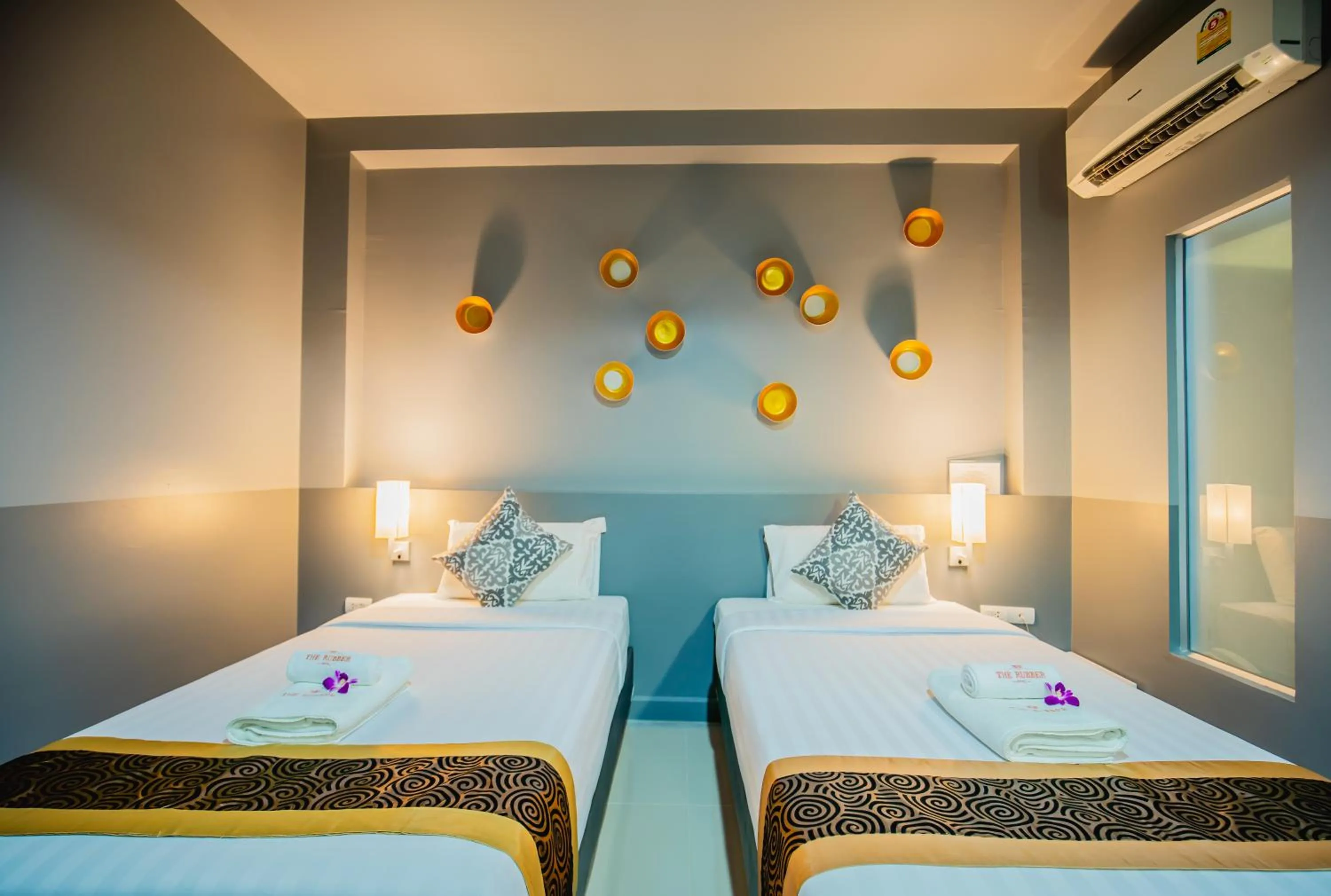 Bedroom, Bed in The Rubber Hotel Phuket