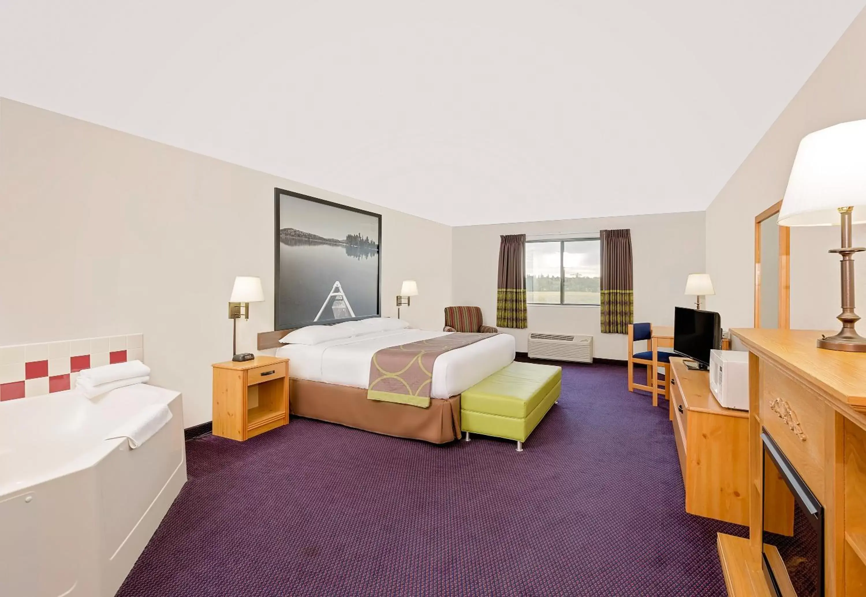 Deluxe King Studio Suite - Non-Smoking in Super 8 by Wyndham St. James Deluxe King Studio Suite - Non-Smoking in Super 8 by Wyndham St. James