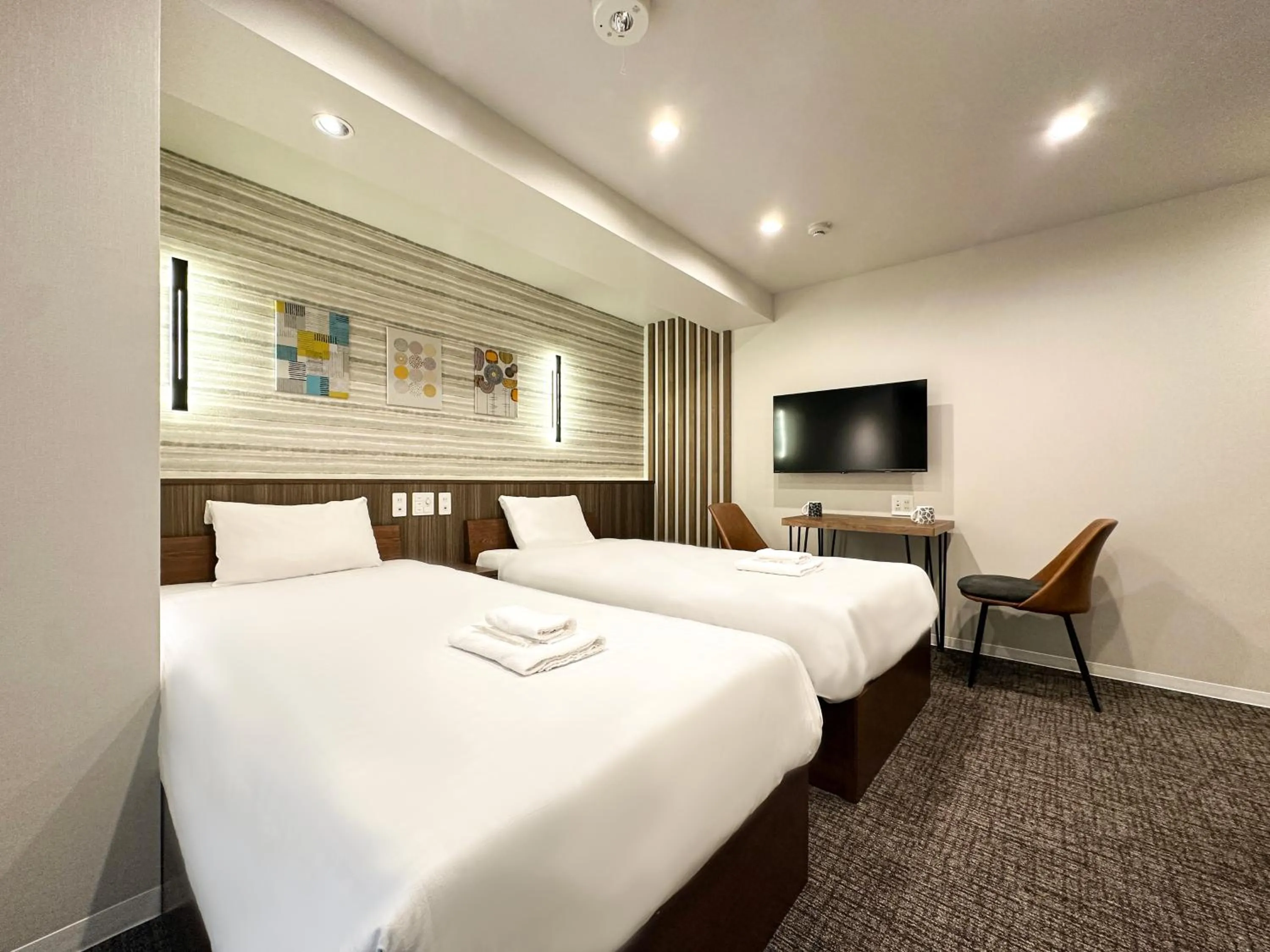 Bed in Osaka Ebisu Hotel