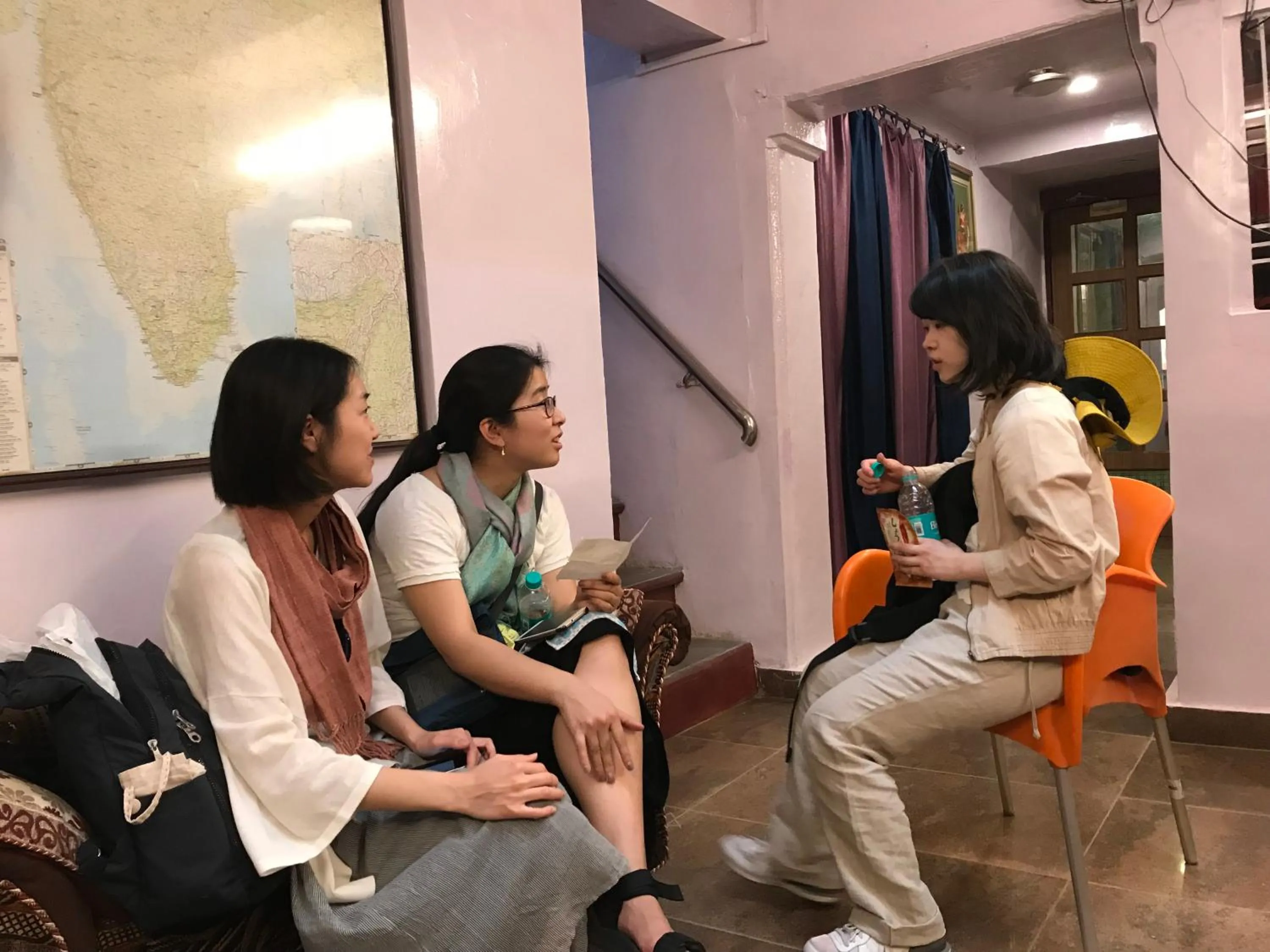 group of guests in Golden Lodge