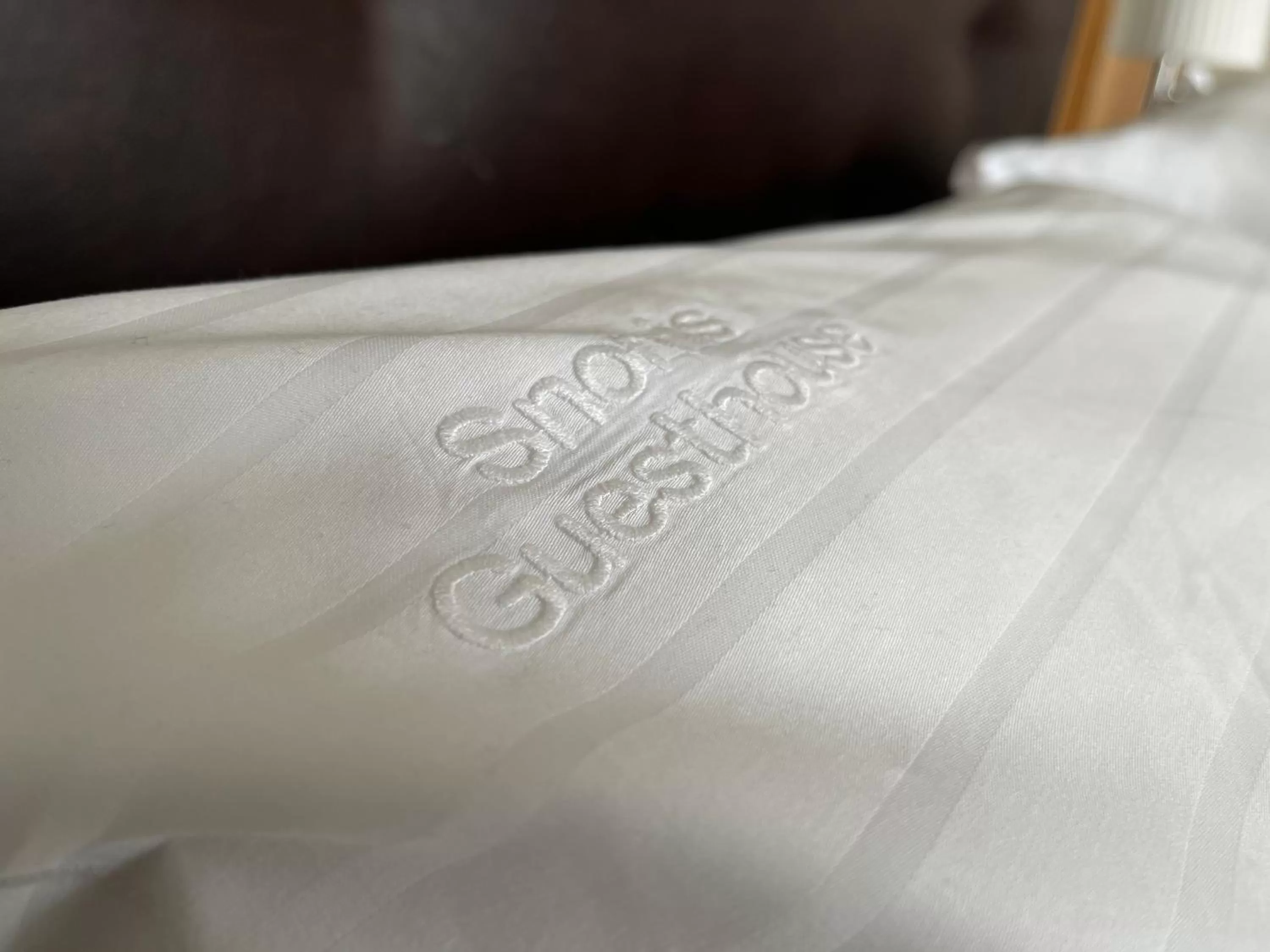 Bed in Snorri's Guesthouse