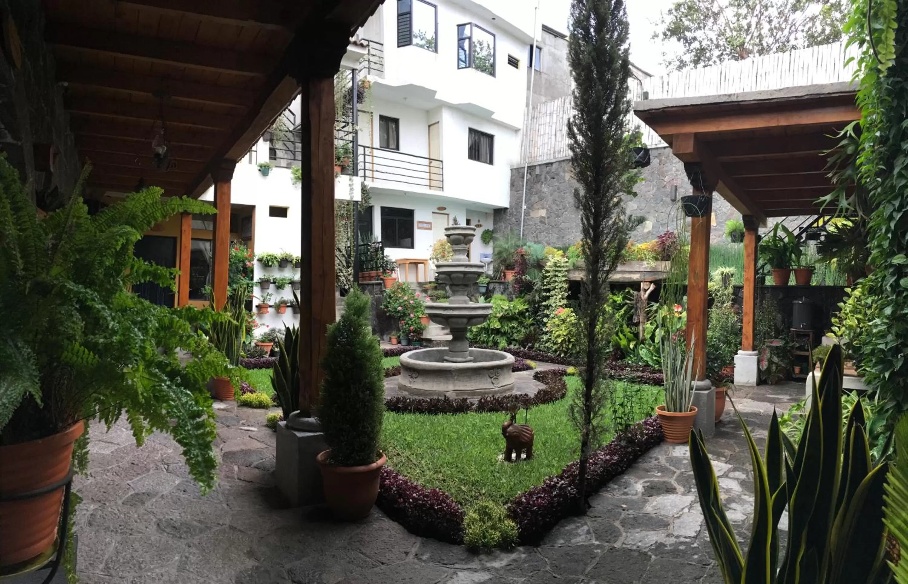 Garden view in Casa Josefa Hotel