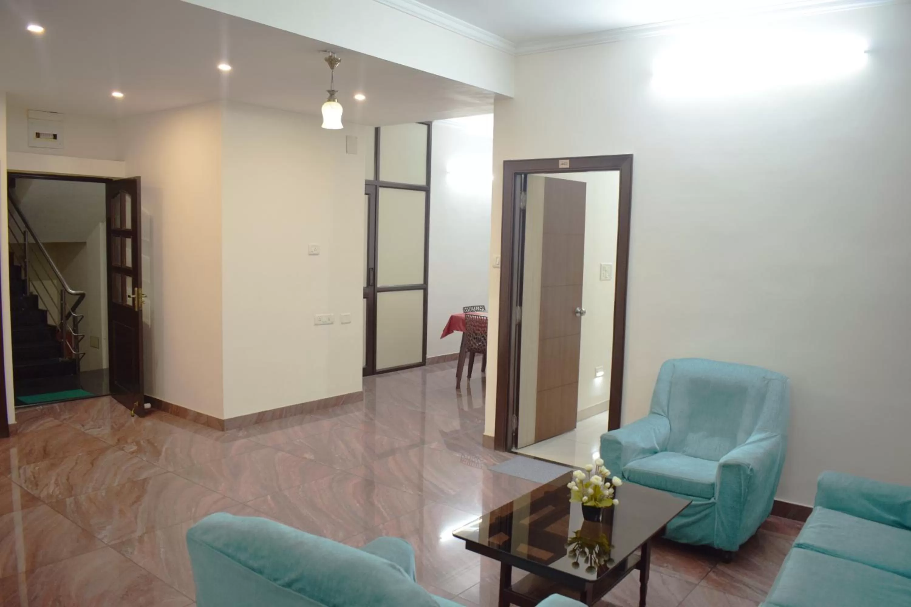 Seating area in Krishna Kunja " A Quiet & Peaceful Stay "