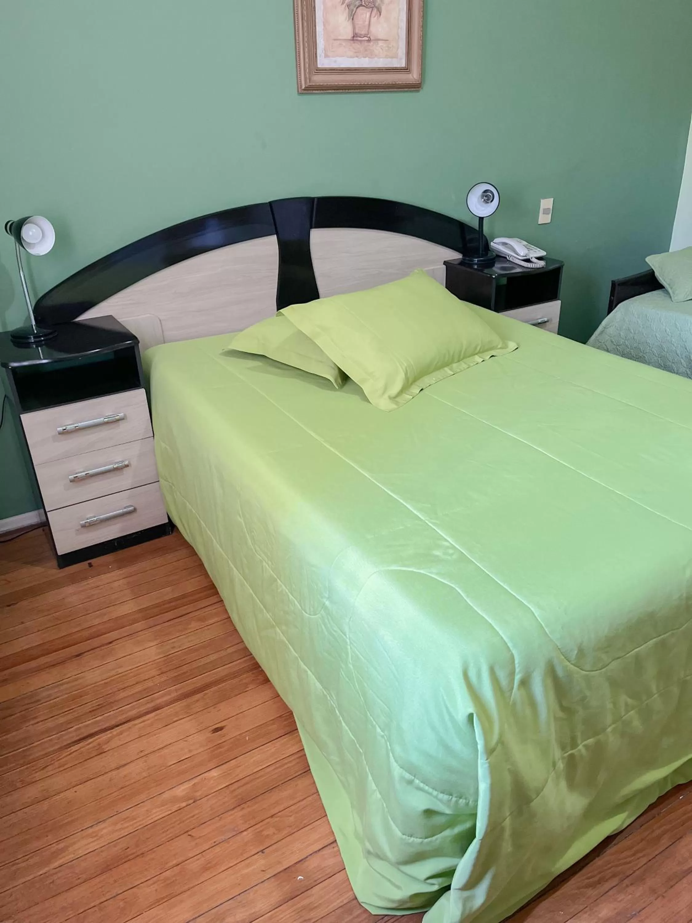 Bed in Hotel Uruguay Brasil