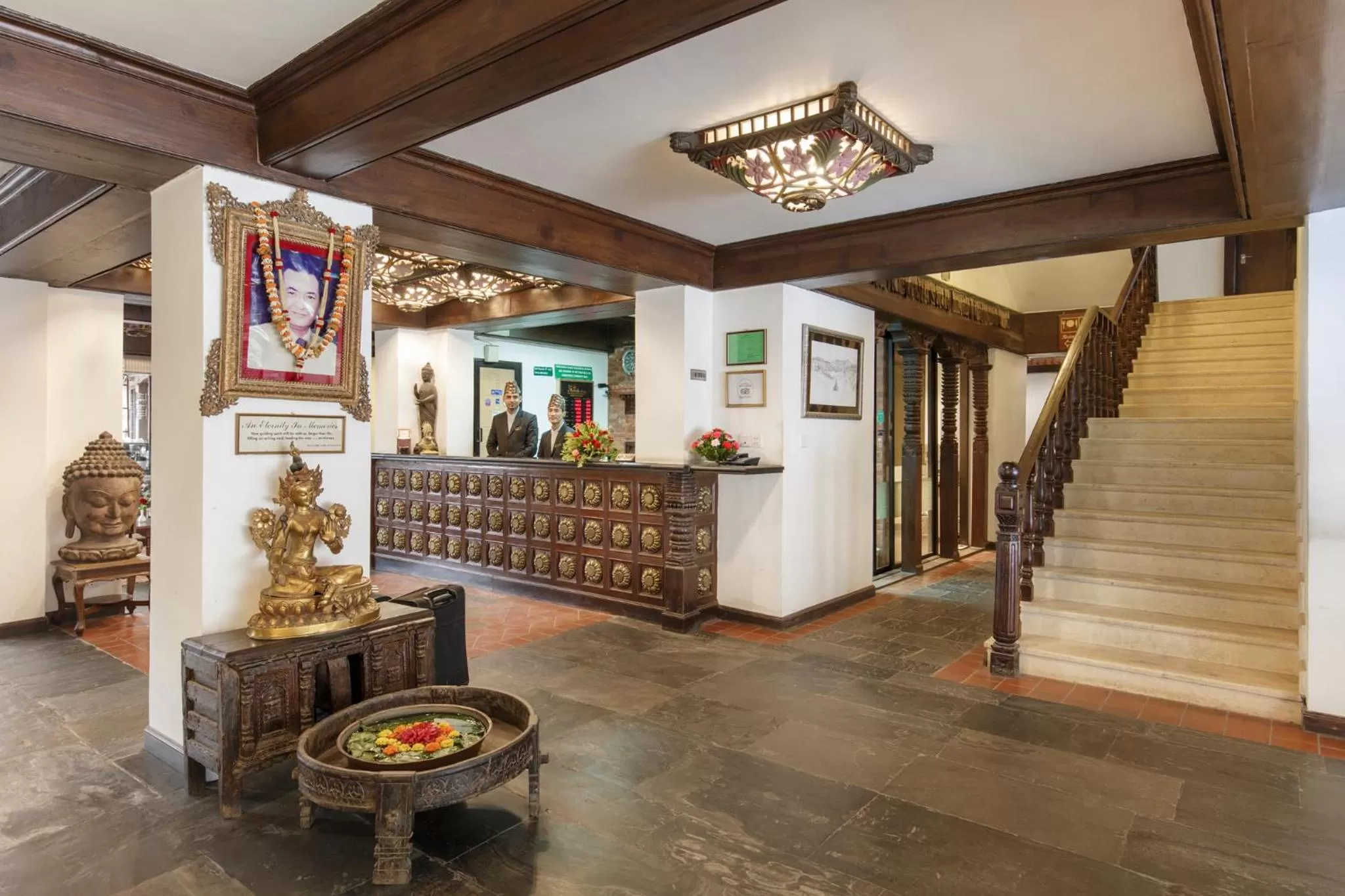 Lobby or reception in Hotel Manaslu