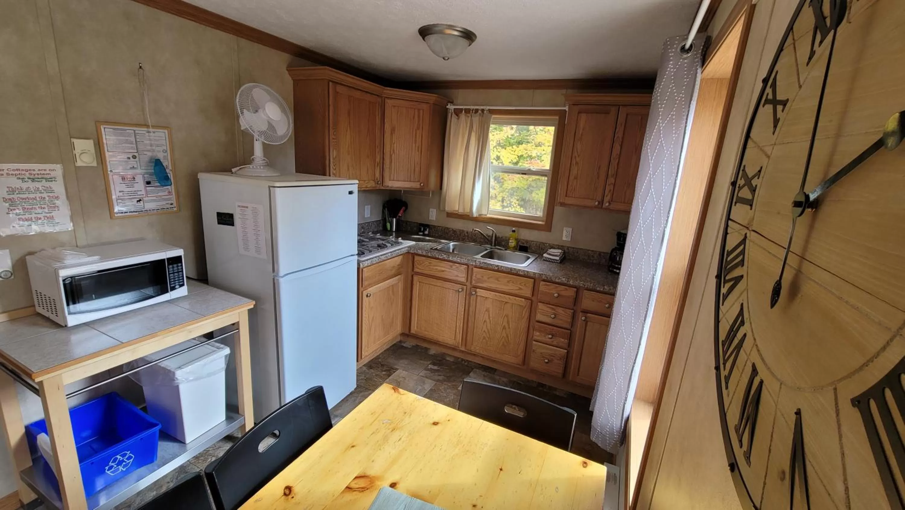 Kitchen or kitchenette in Parkway Cottage Resort and Trading Post