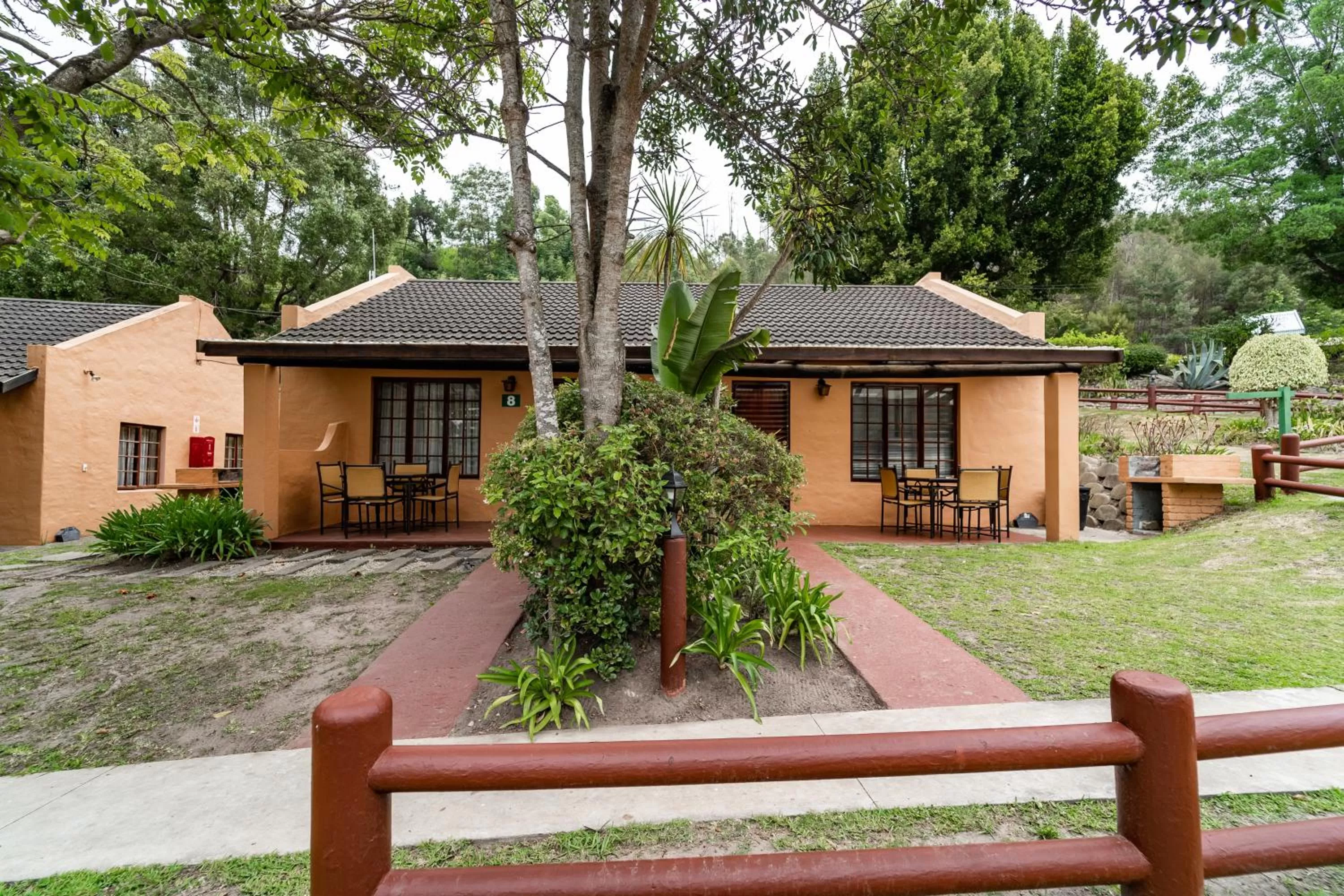 Balcony/Terrace in Gooderson Knysna Chalets