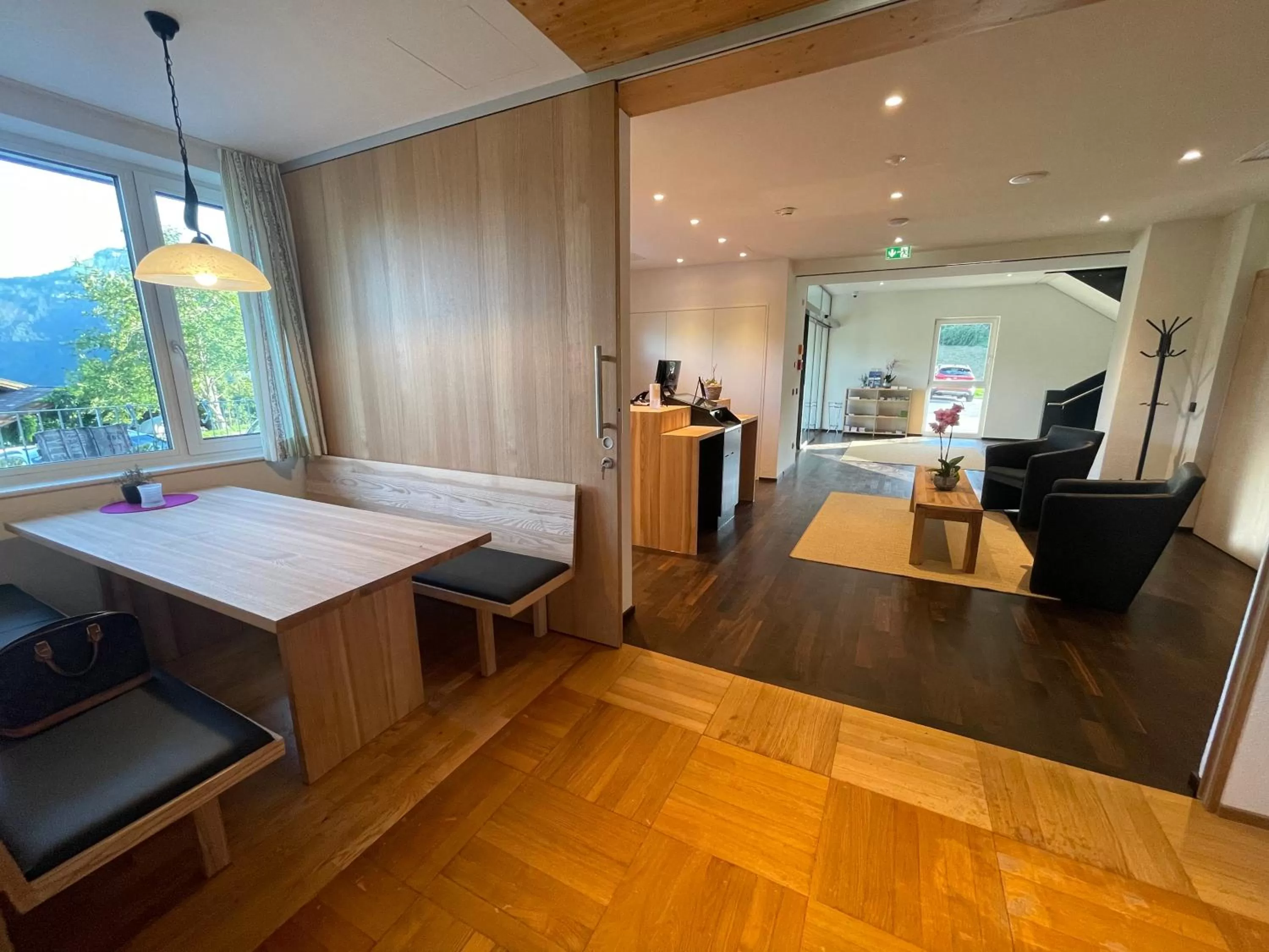 Lobby or reception, Bed in Panoramahotel Sonnhalde