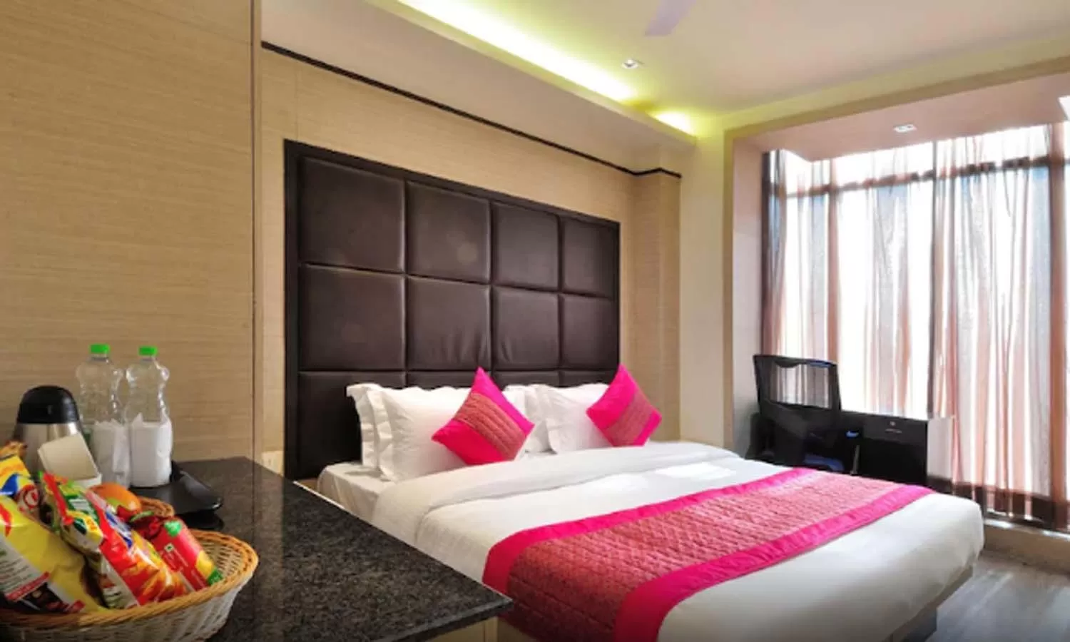 Photo of the whole room, Bed in Hotel Royal Grand - Opposite Axis Bank East Patel Nagar