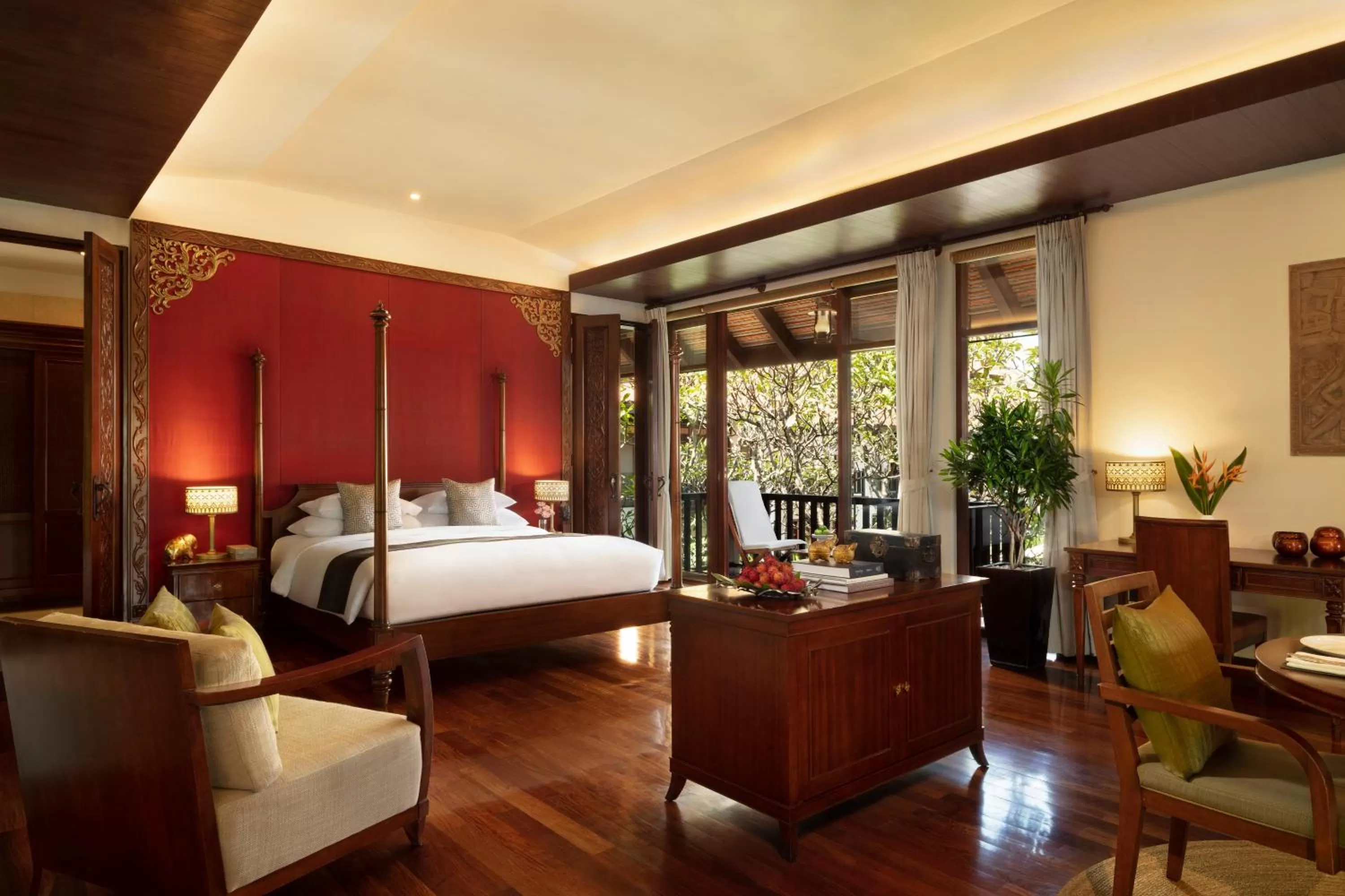 Living room, Bed in Anantara Angkor Resort