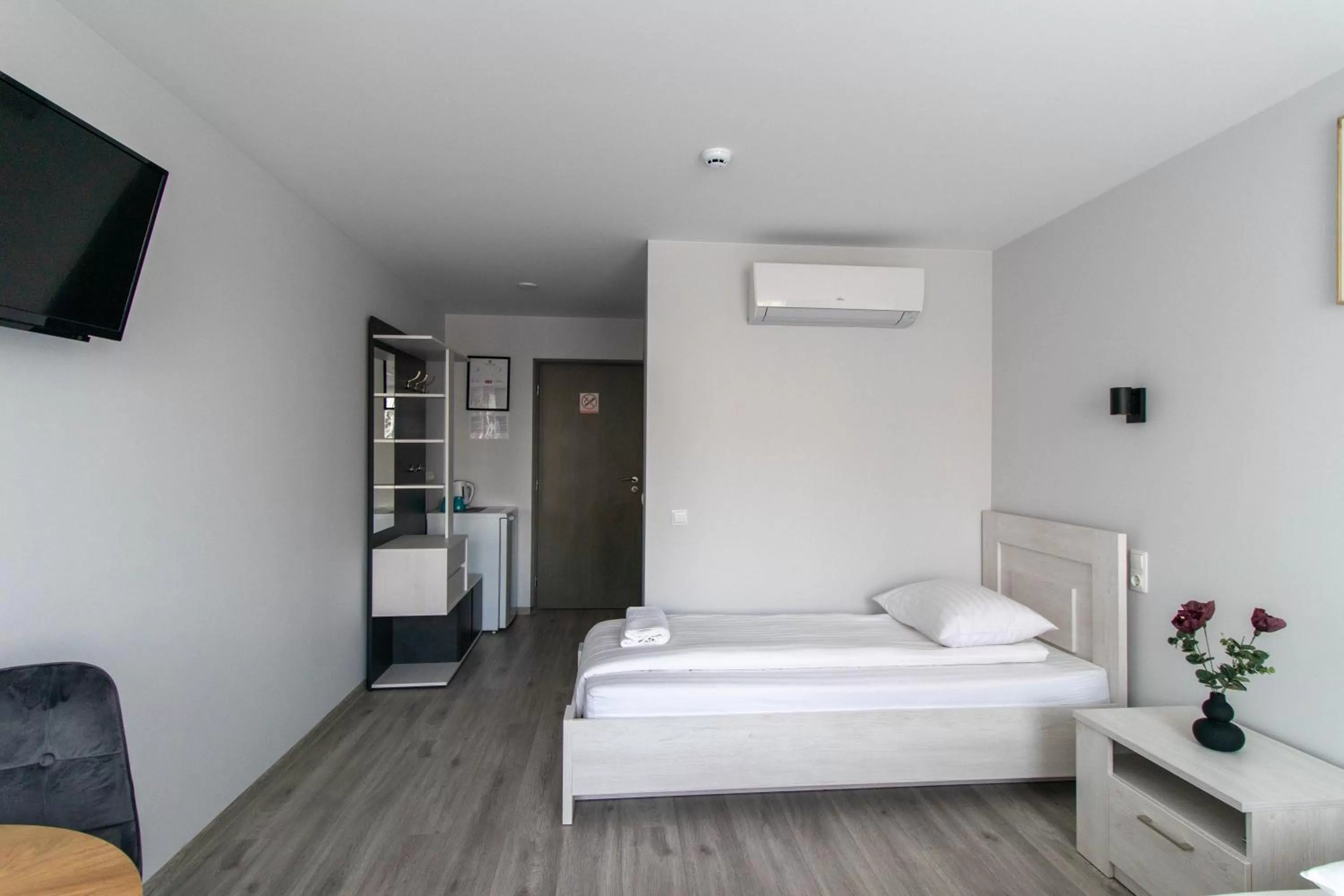 Bed in Dzukija Hotel