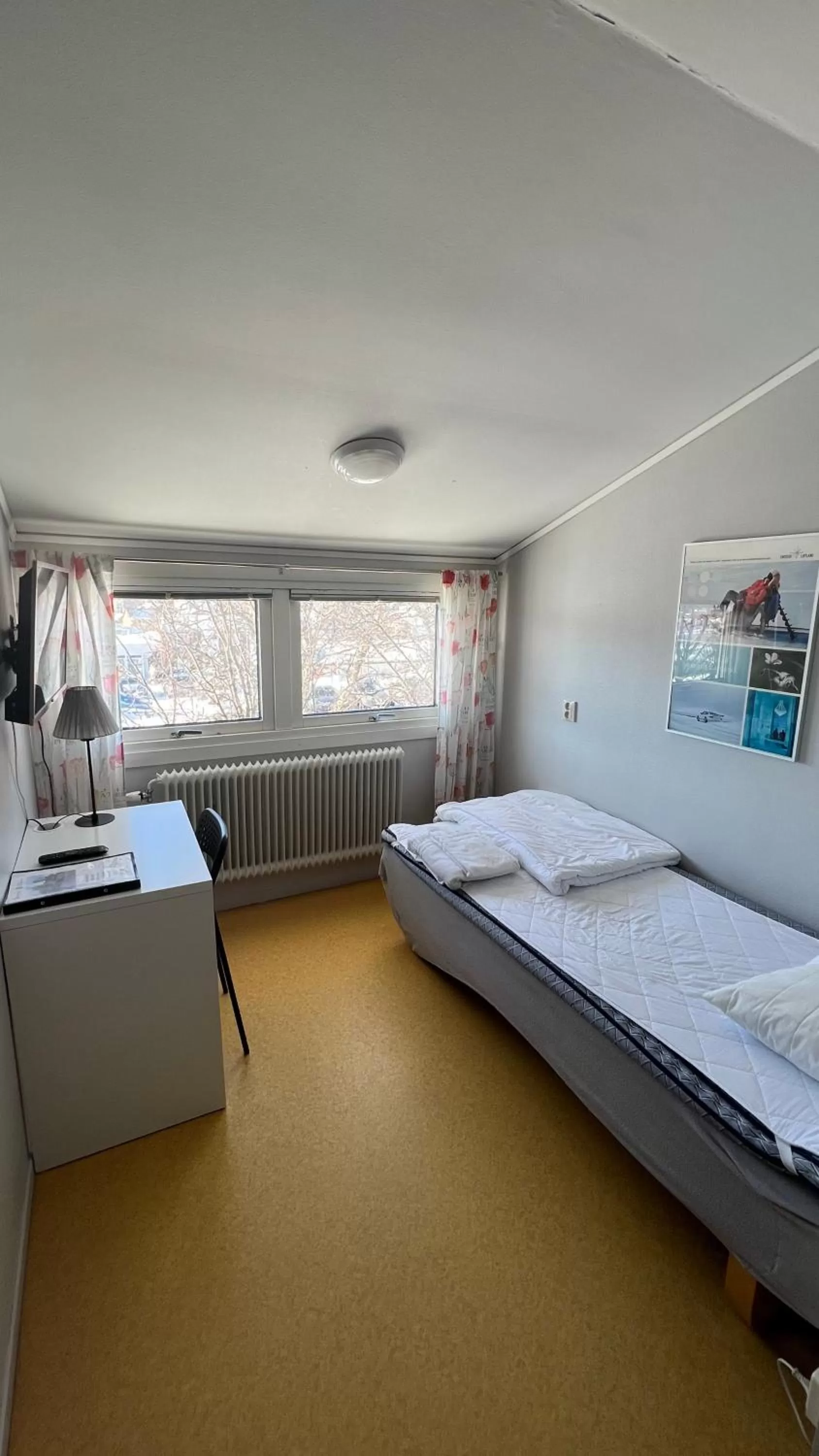 Bed in STF Malmfältens Folkhögskola