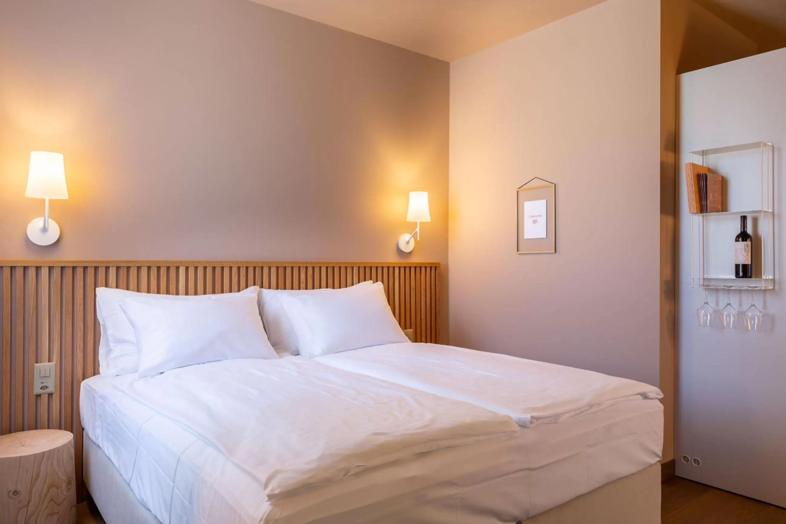 Bed in Conca Bella Boutique Hotel & Wine Experience