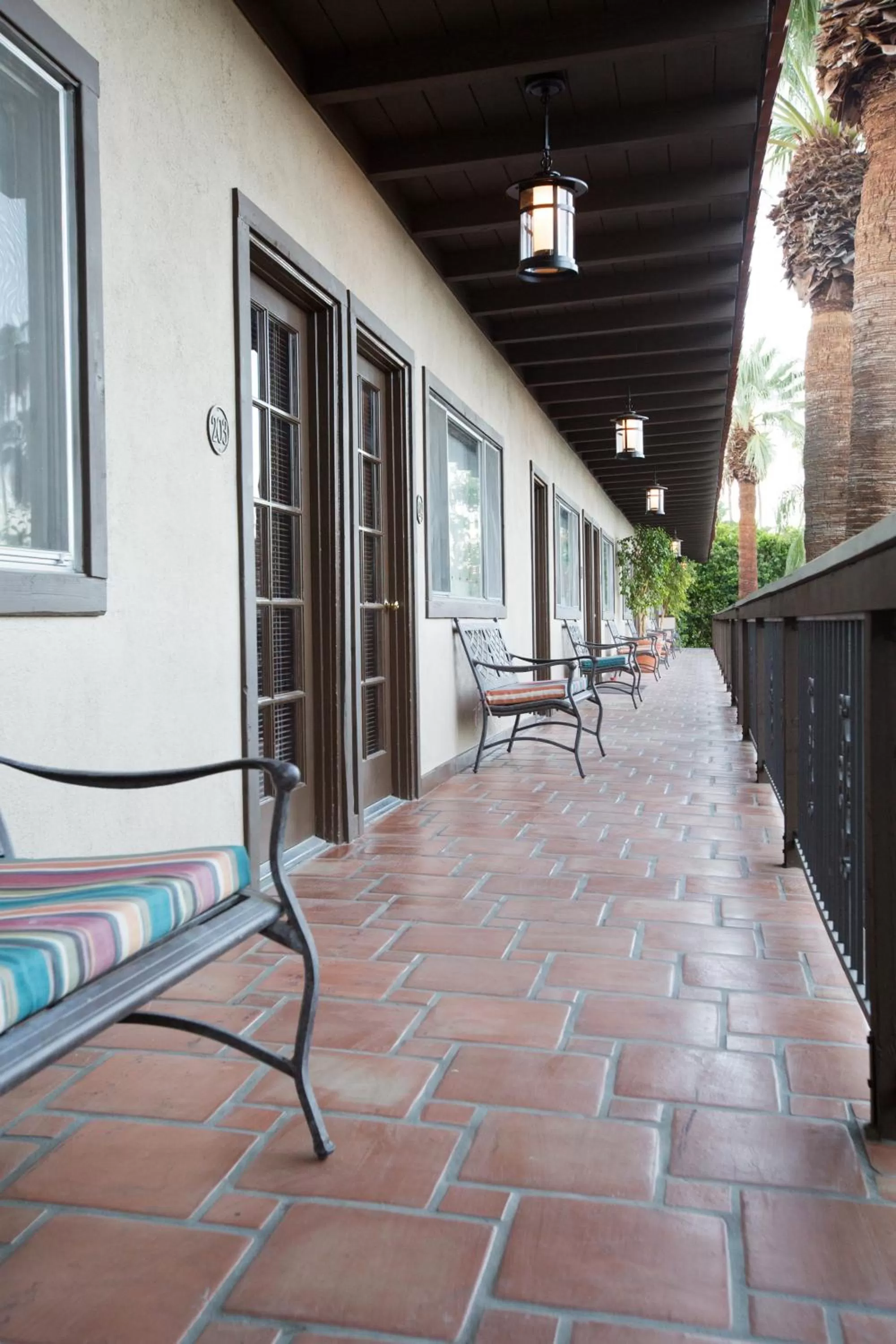 Decorative detail in Santiago Resort - Palm Springs Premier Gay Men’s Resort