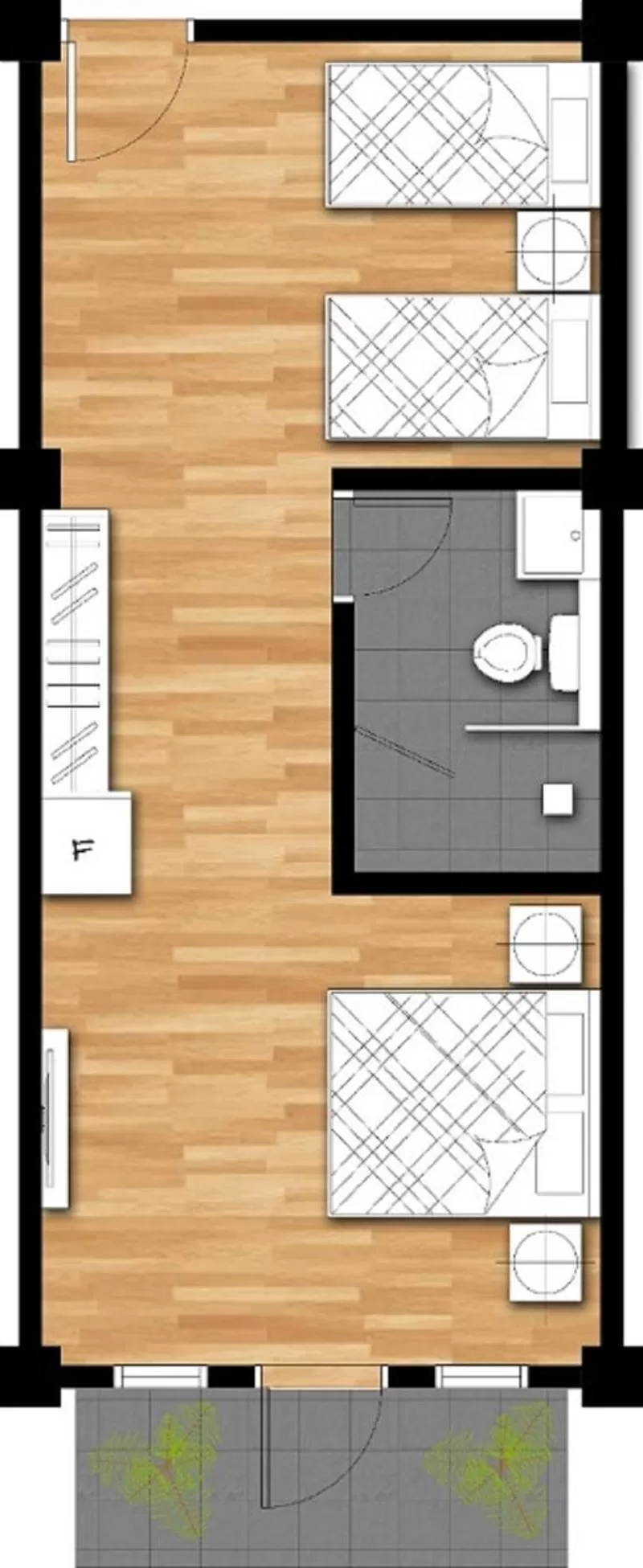Floor plan in Arch Studio Cenang