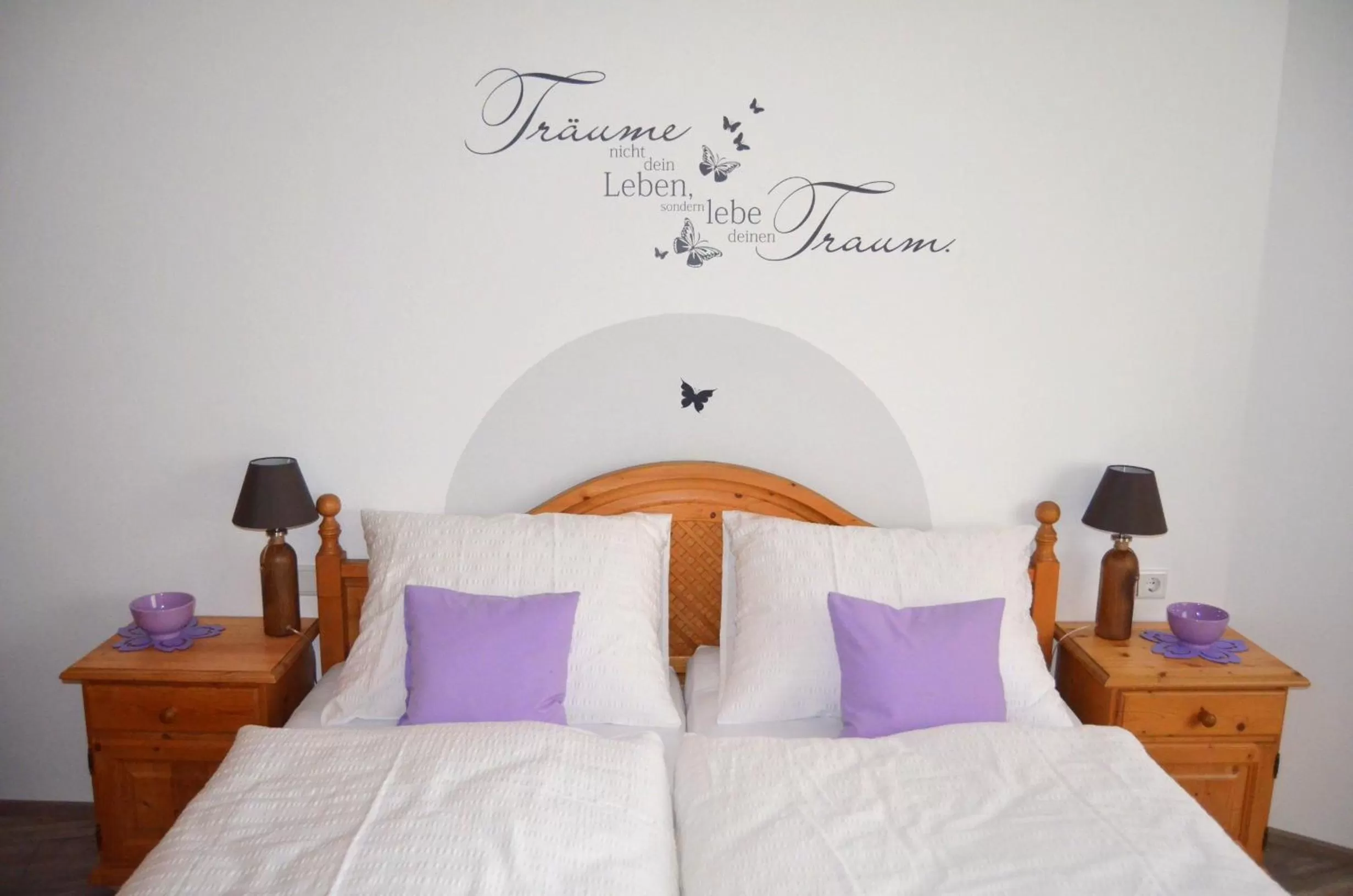 Bed in Pension zum Strell