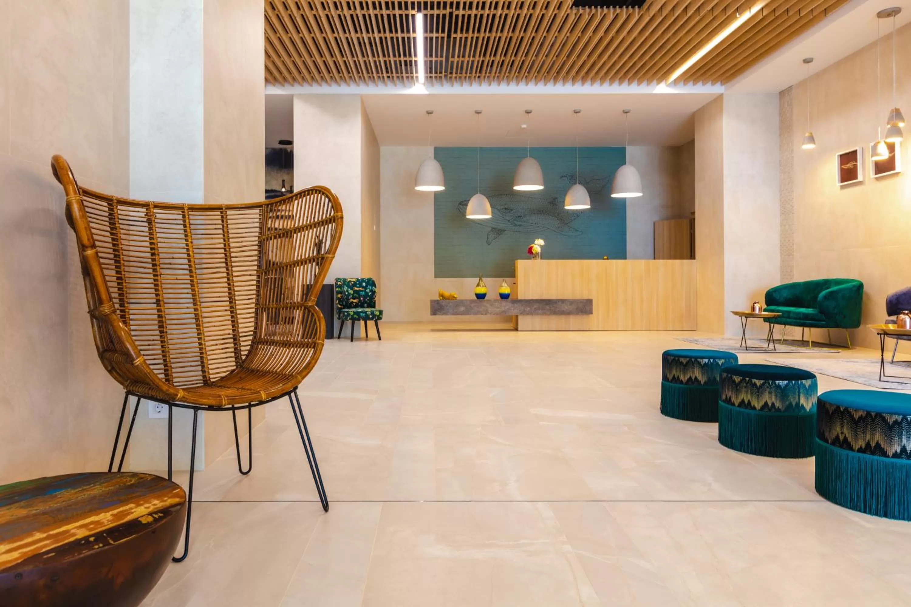 Lobby or reception in Marina Burgas Hotel