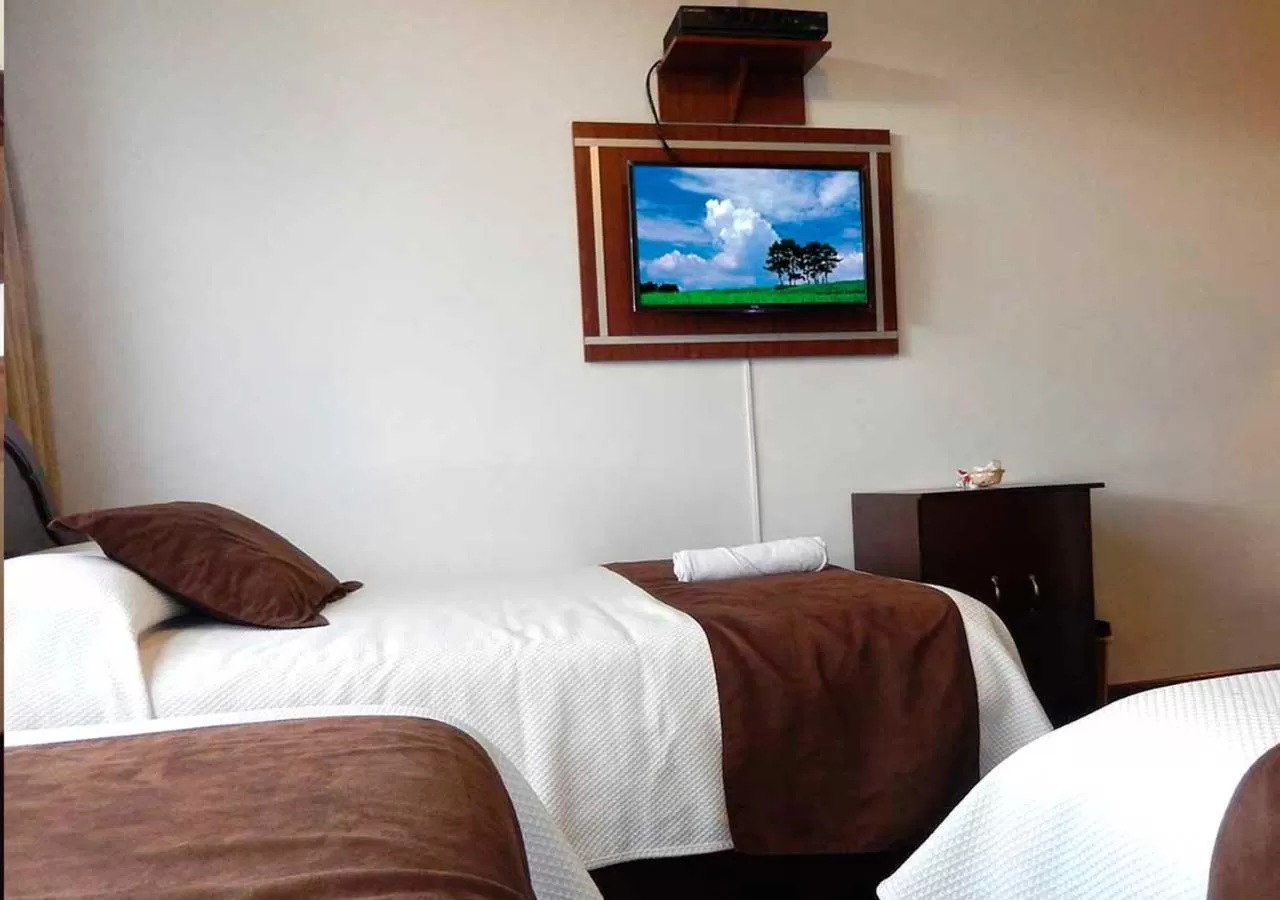 Photo of the whole room, Bed in La Merced Plaza Hostal