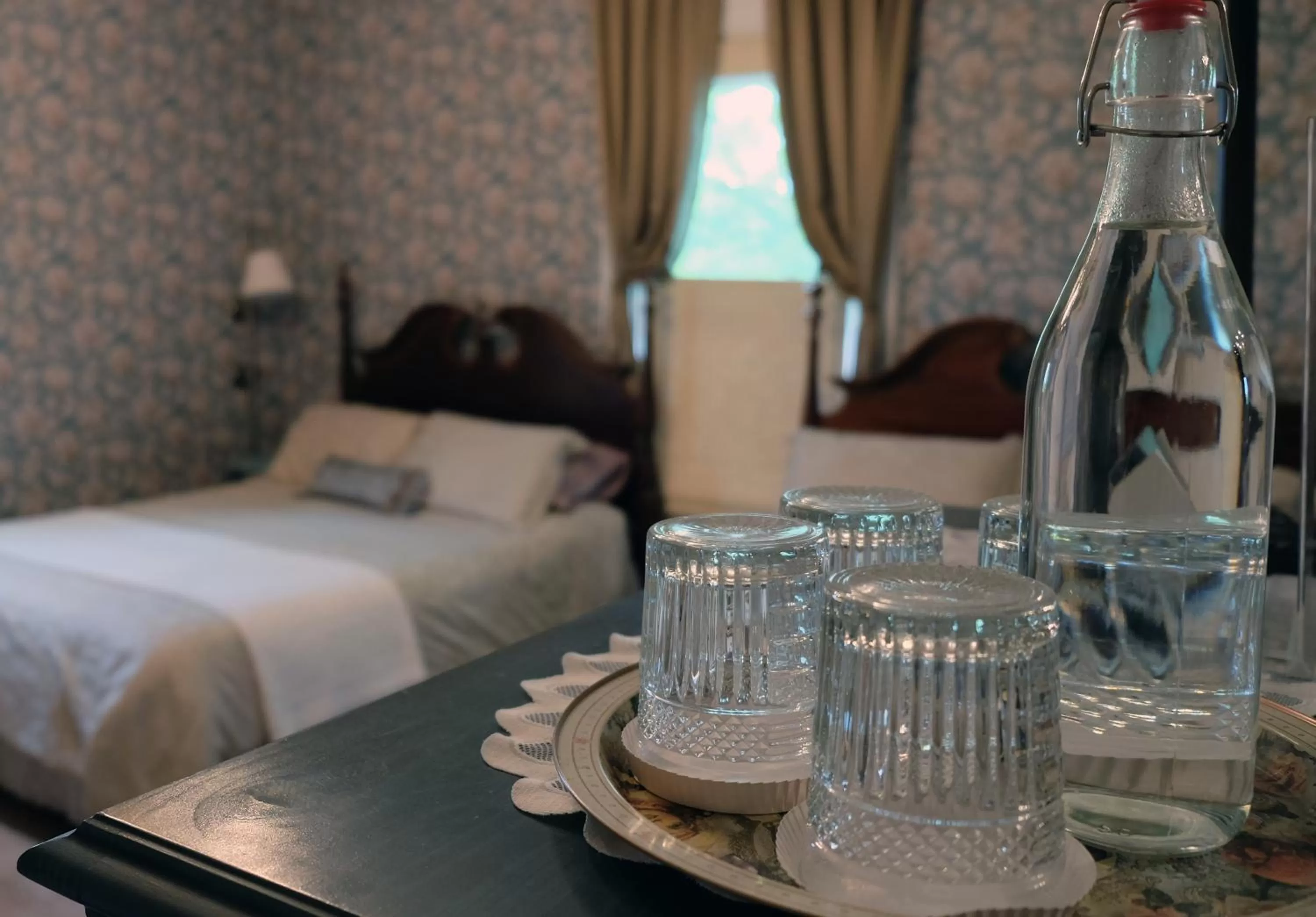 Bed in Guilford Bed and Breakfast