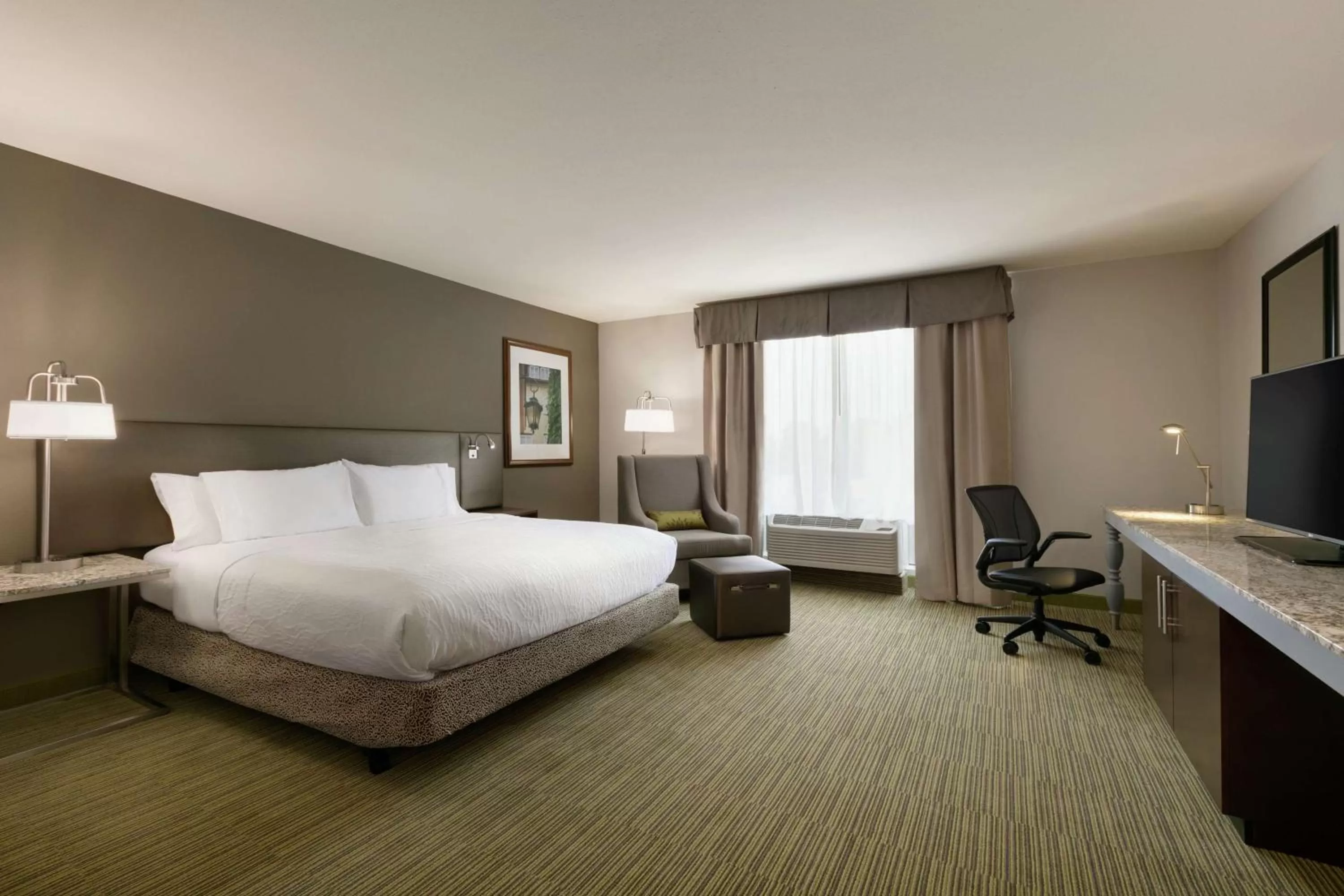 King Room - Mobility Accessible with Roll In Shower in Hilton Garden Inn Statesville
