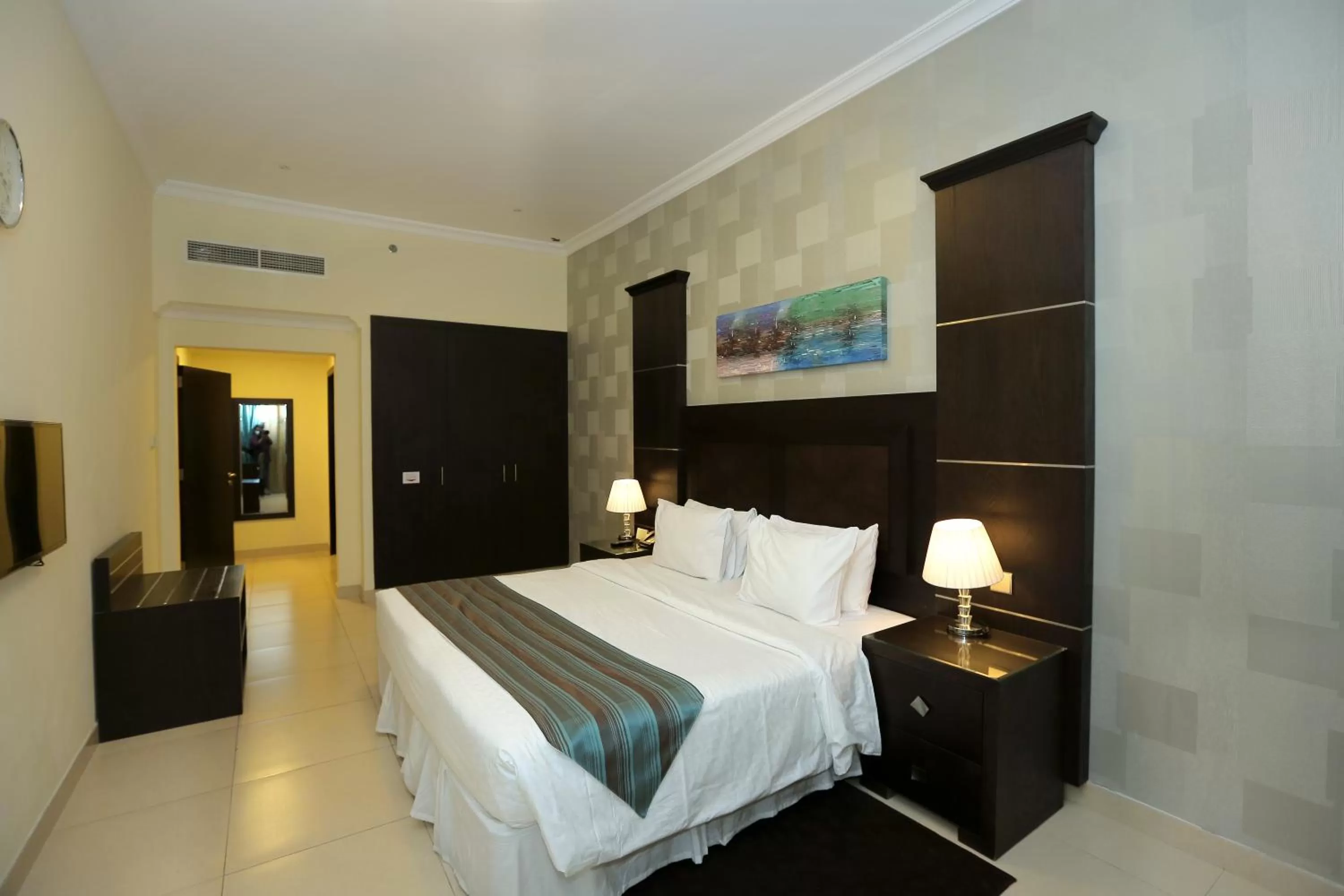 Bed in Ivory Grand Hotel Apartments