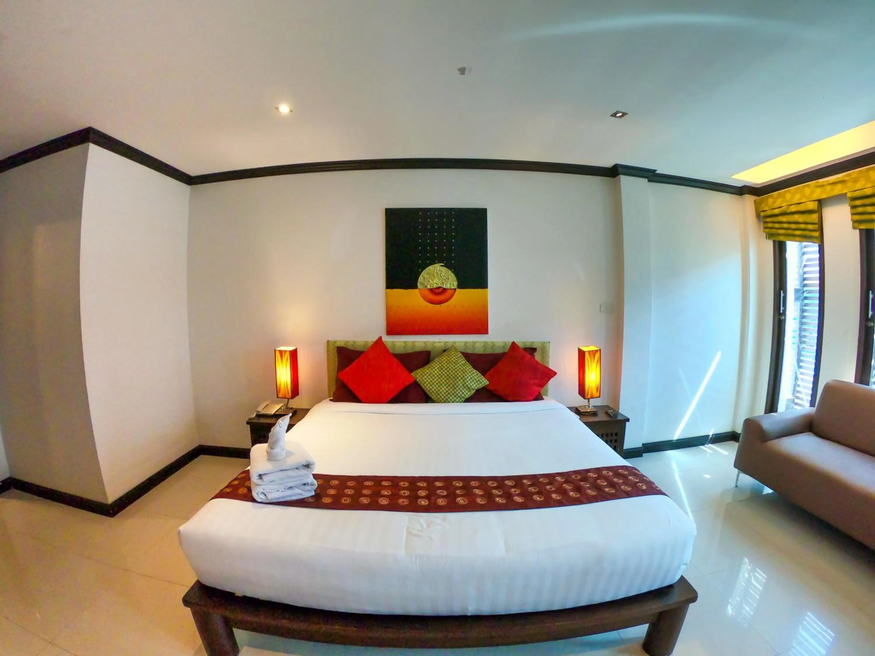 Bed in Queen Boutique Hotel Chaweng