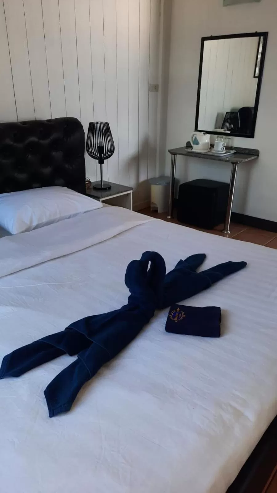 Photo of the whole room, Bed in Swiss Food Restaurant and room for rent