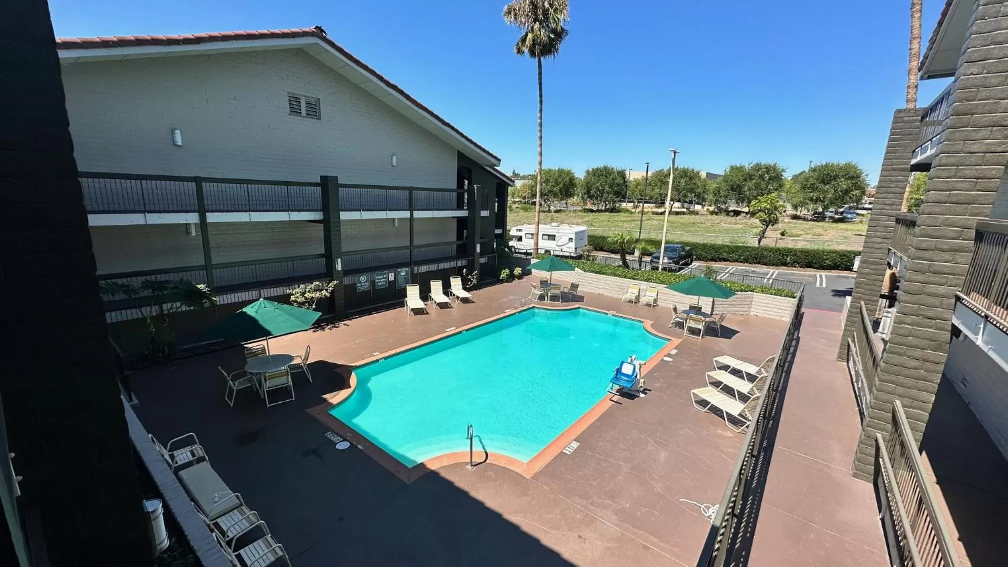 Pool view in Days Inn by Wyndham San Diego Vista