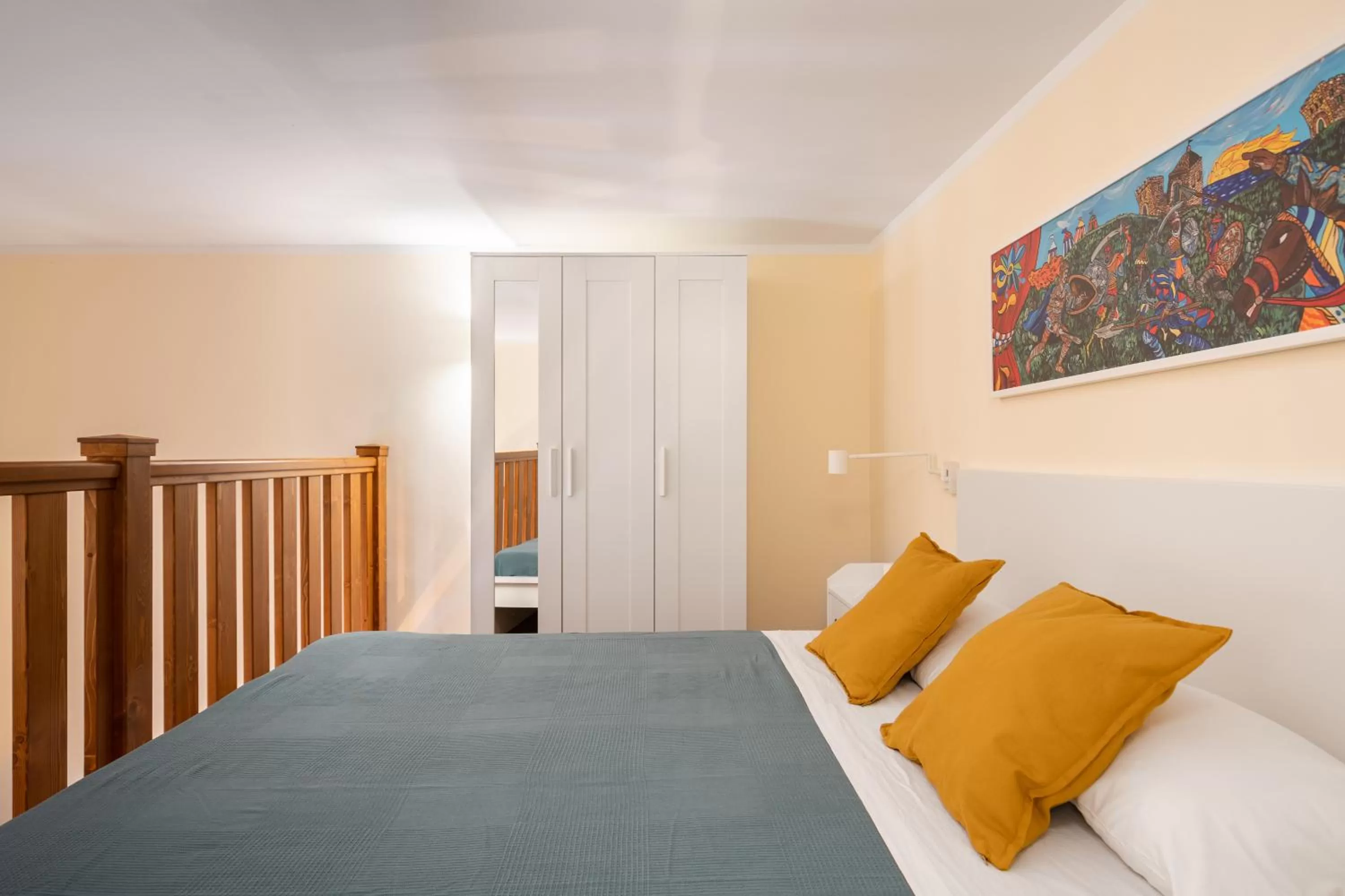 Bedroom, Bed in Open Sicily Residence - Central Apartments Near Quattro Canti