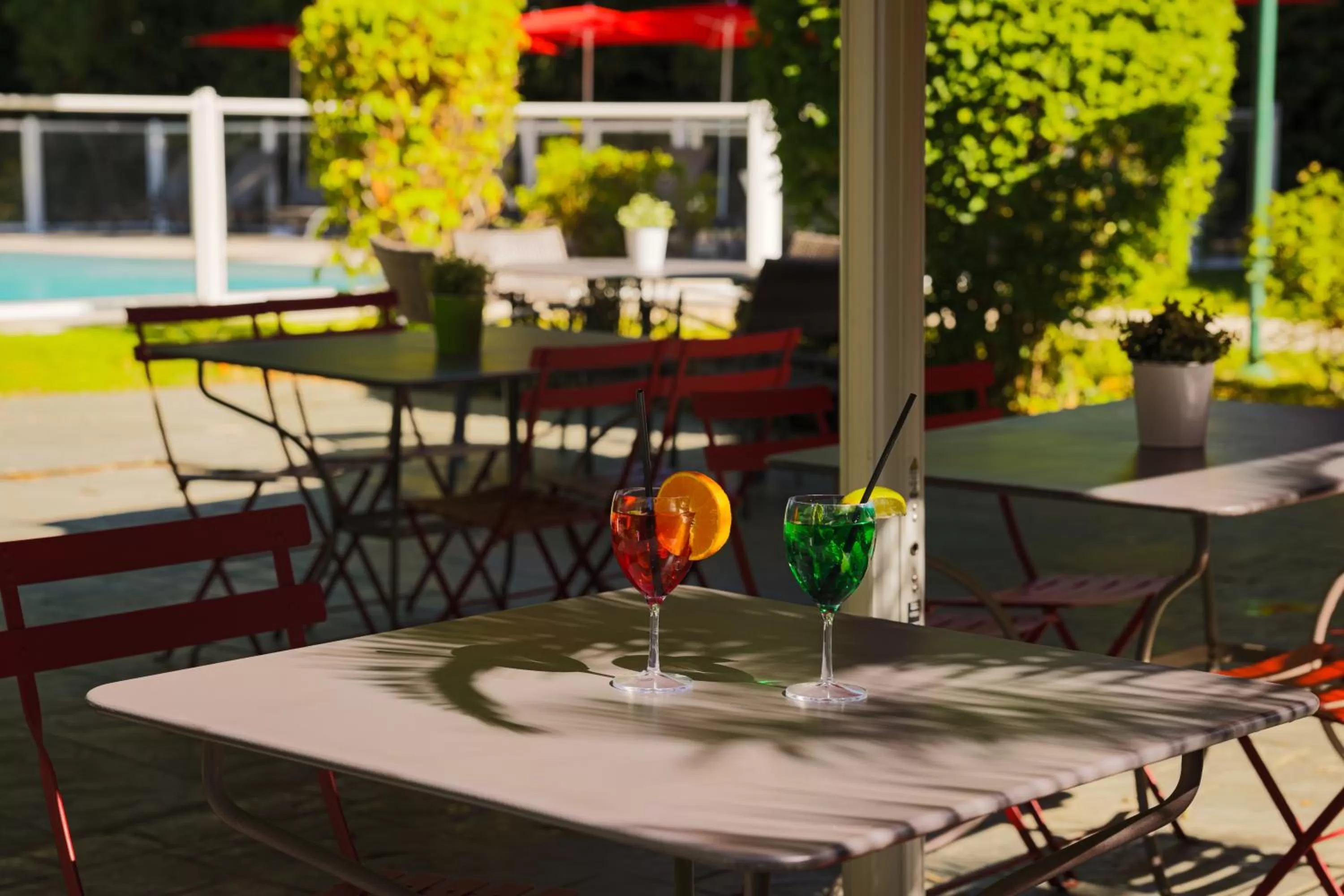 Patio in ibis Lyon Nord