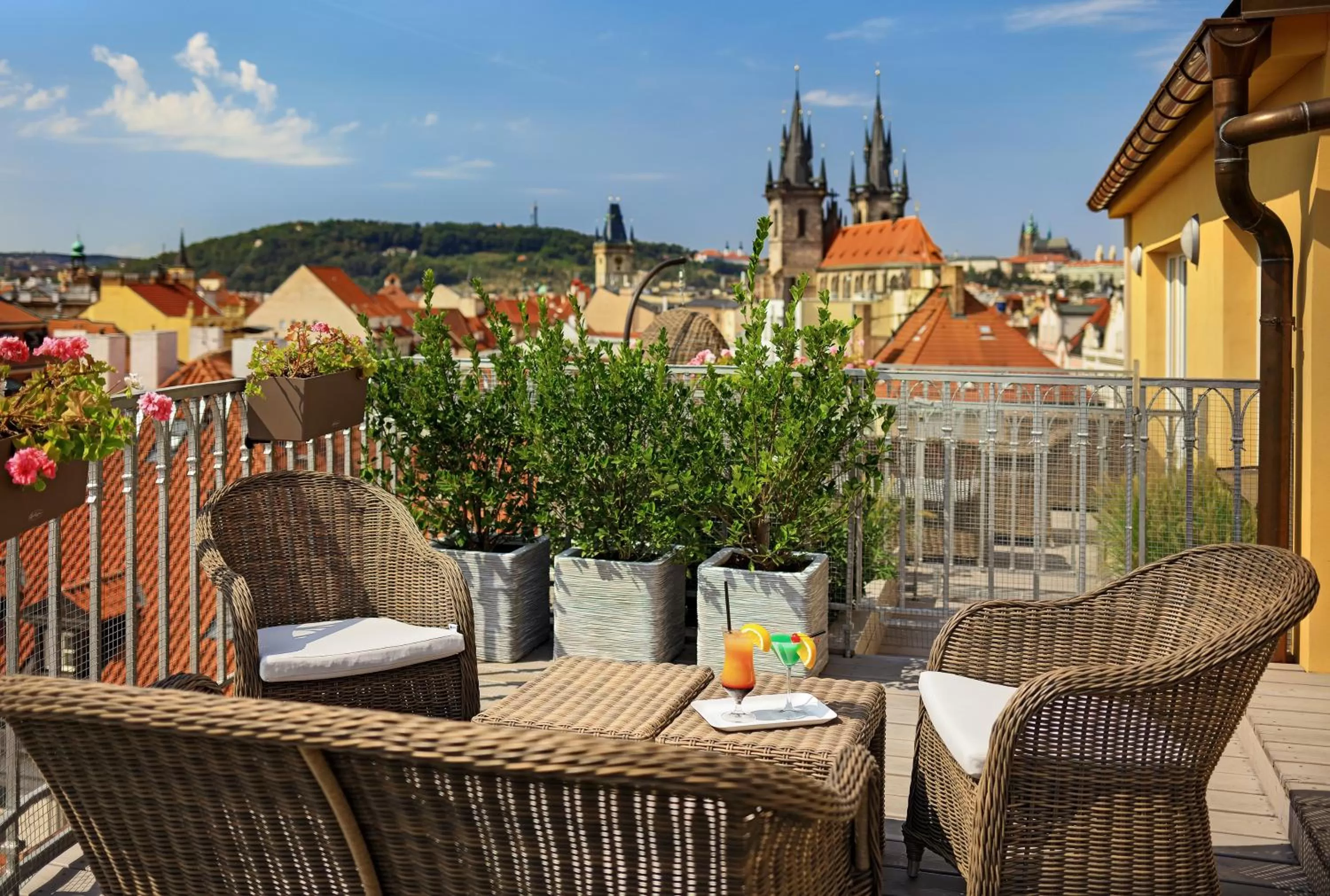 Balcony/Terrace in Grand Hotel Bohemia
