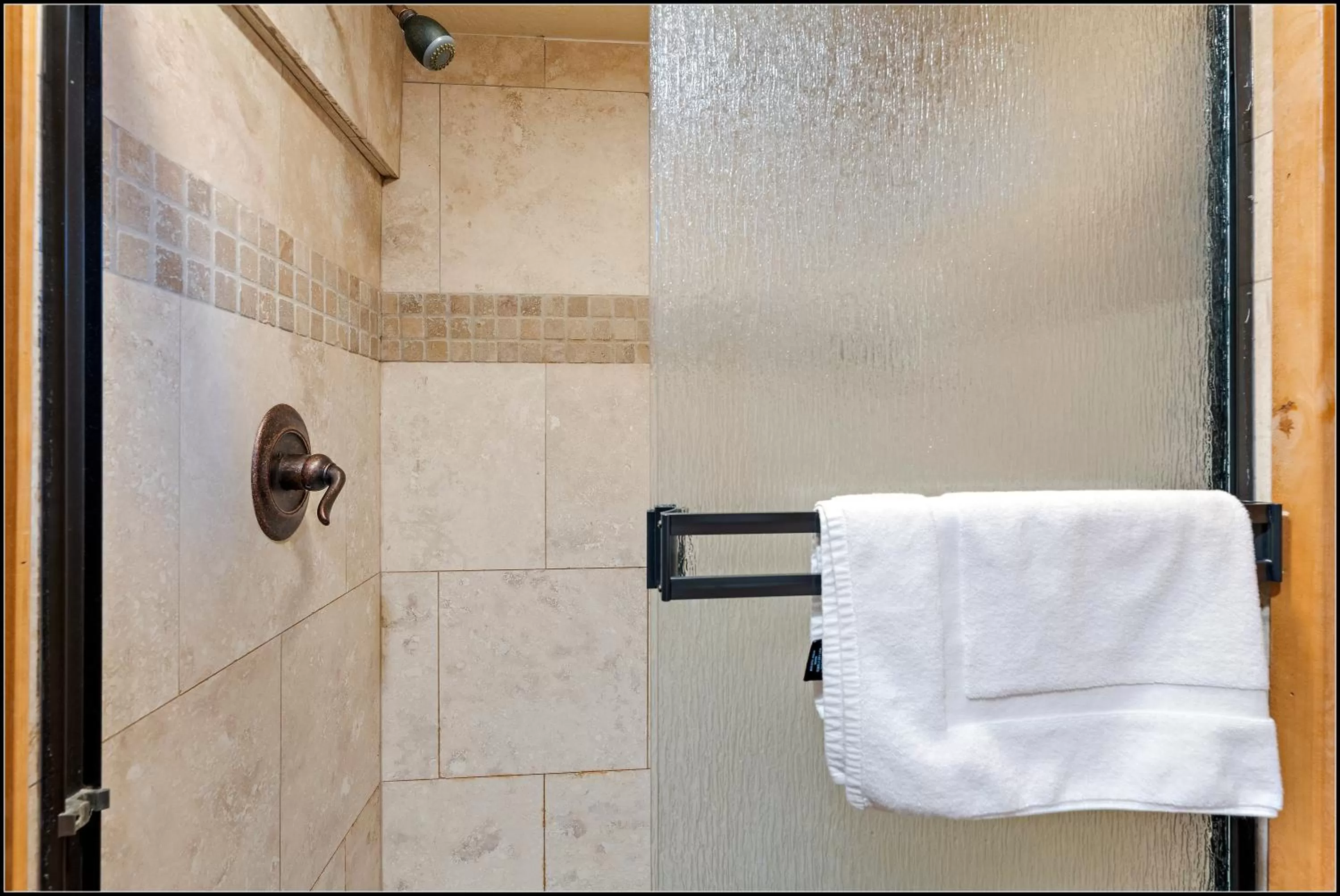 Shower in Brundage Bungalows